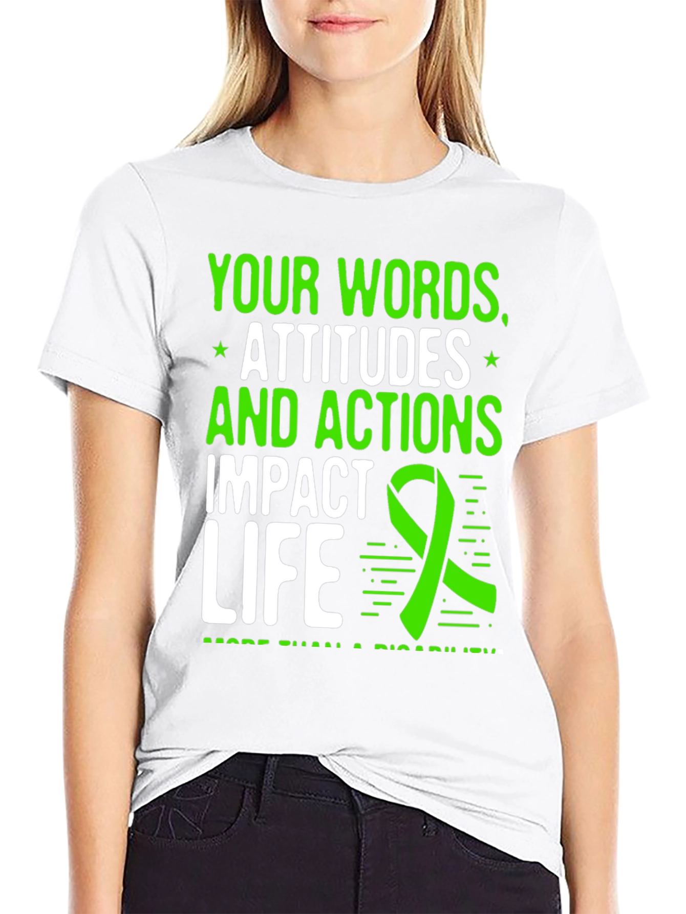 Impact Life T-Shirt: Words Attitudes Actions Matter
