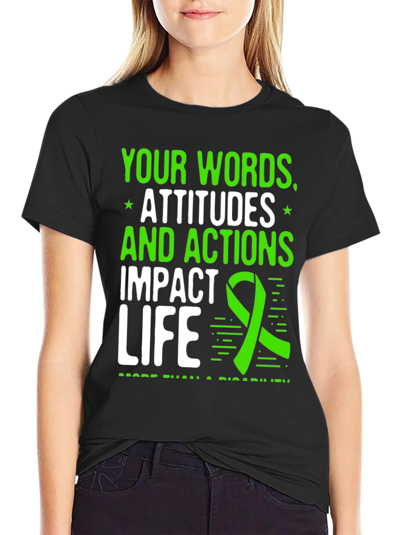 Impact Life T-Shirt: Words Attitudes Actions Matter