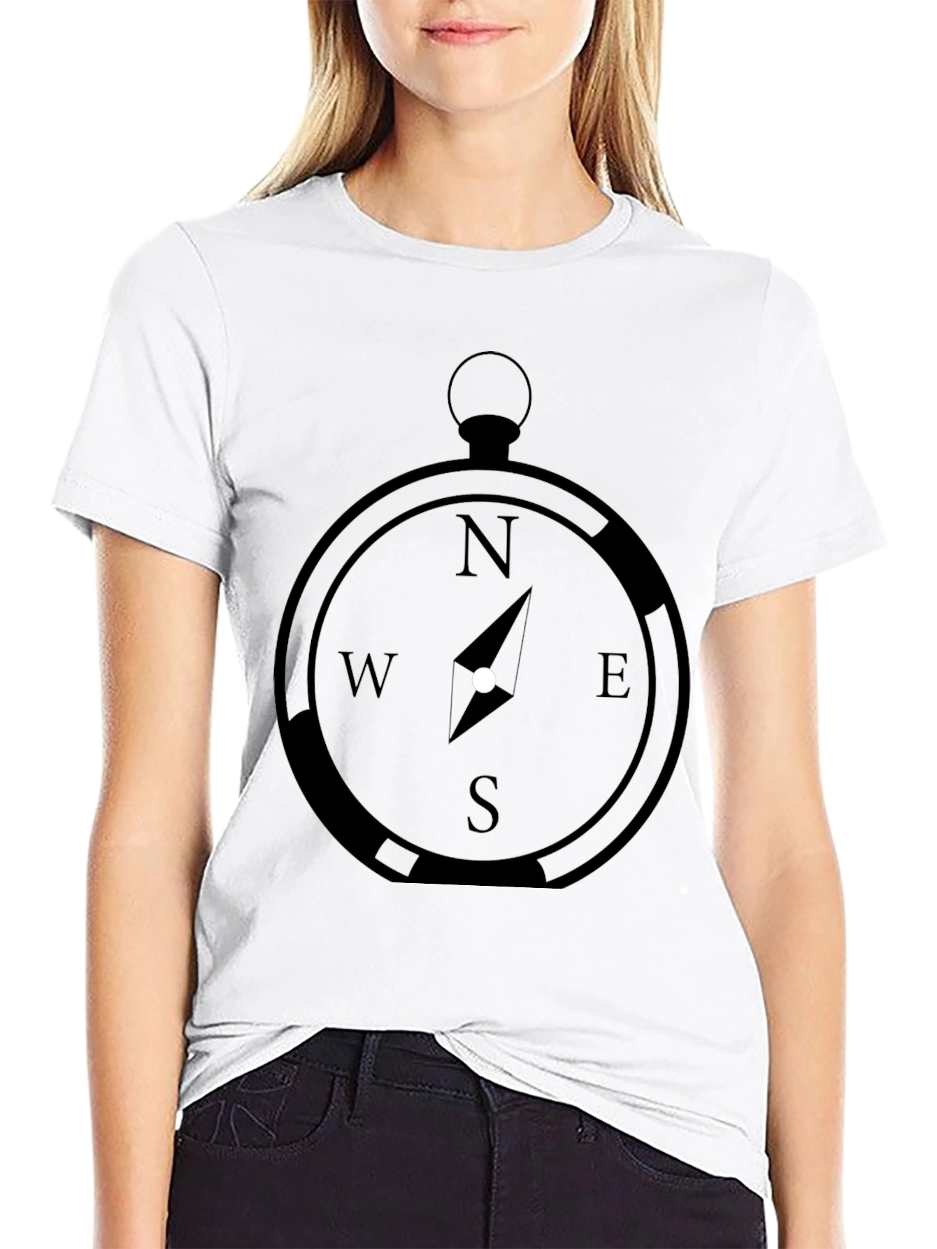 Compass Graphic Tee - Classic Navigation Style