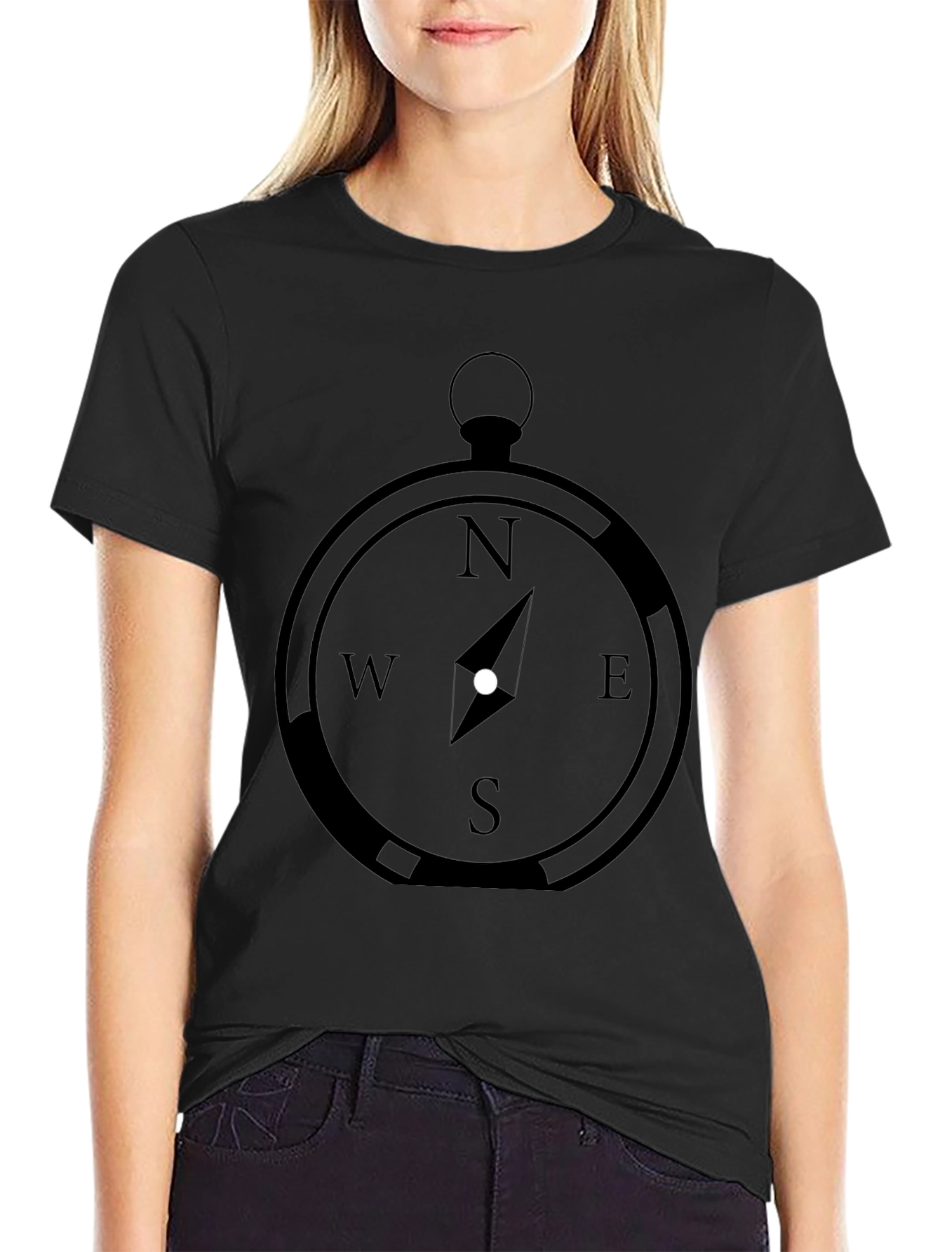 Compass Graphic Tee - Classic Navigation Style