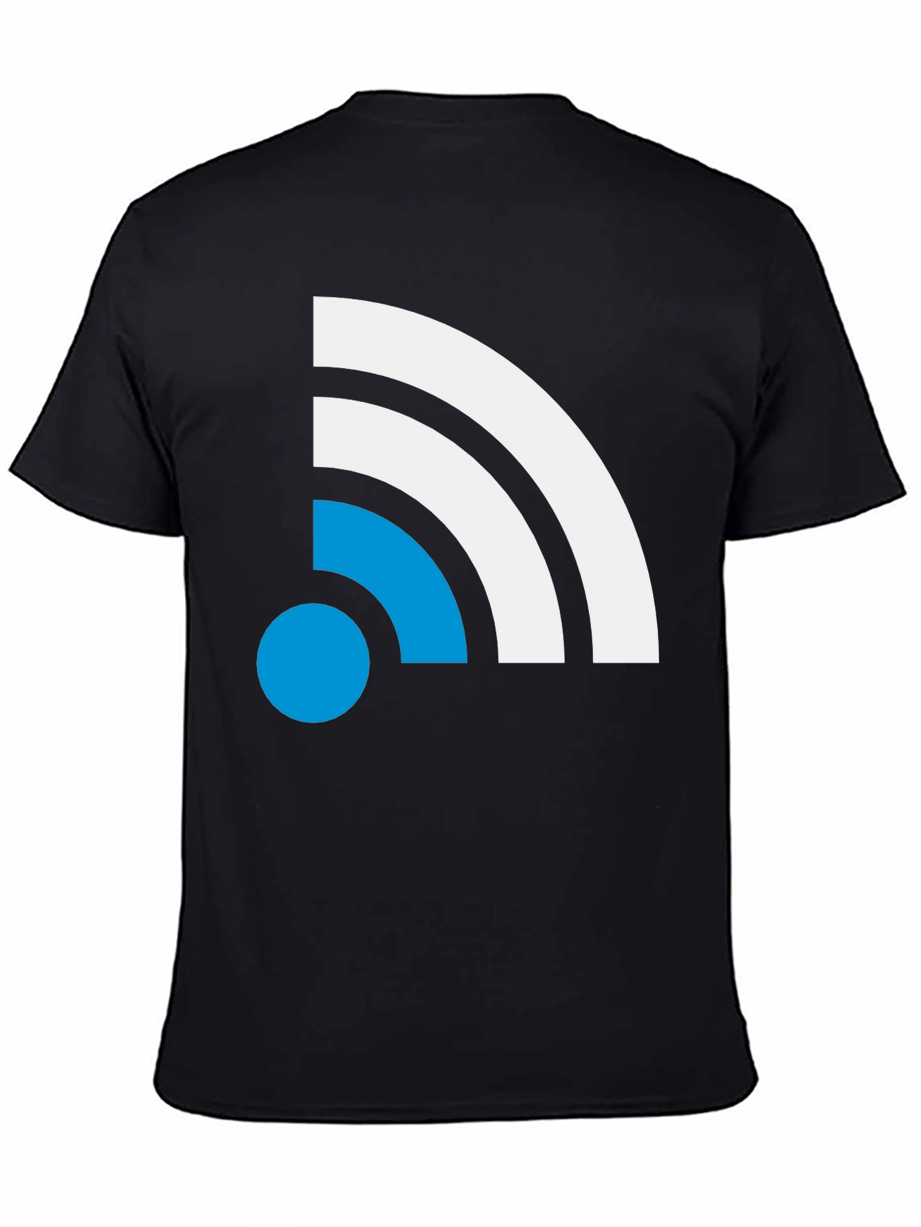Modern Wi-Fi Signal T-Shirt - Black
