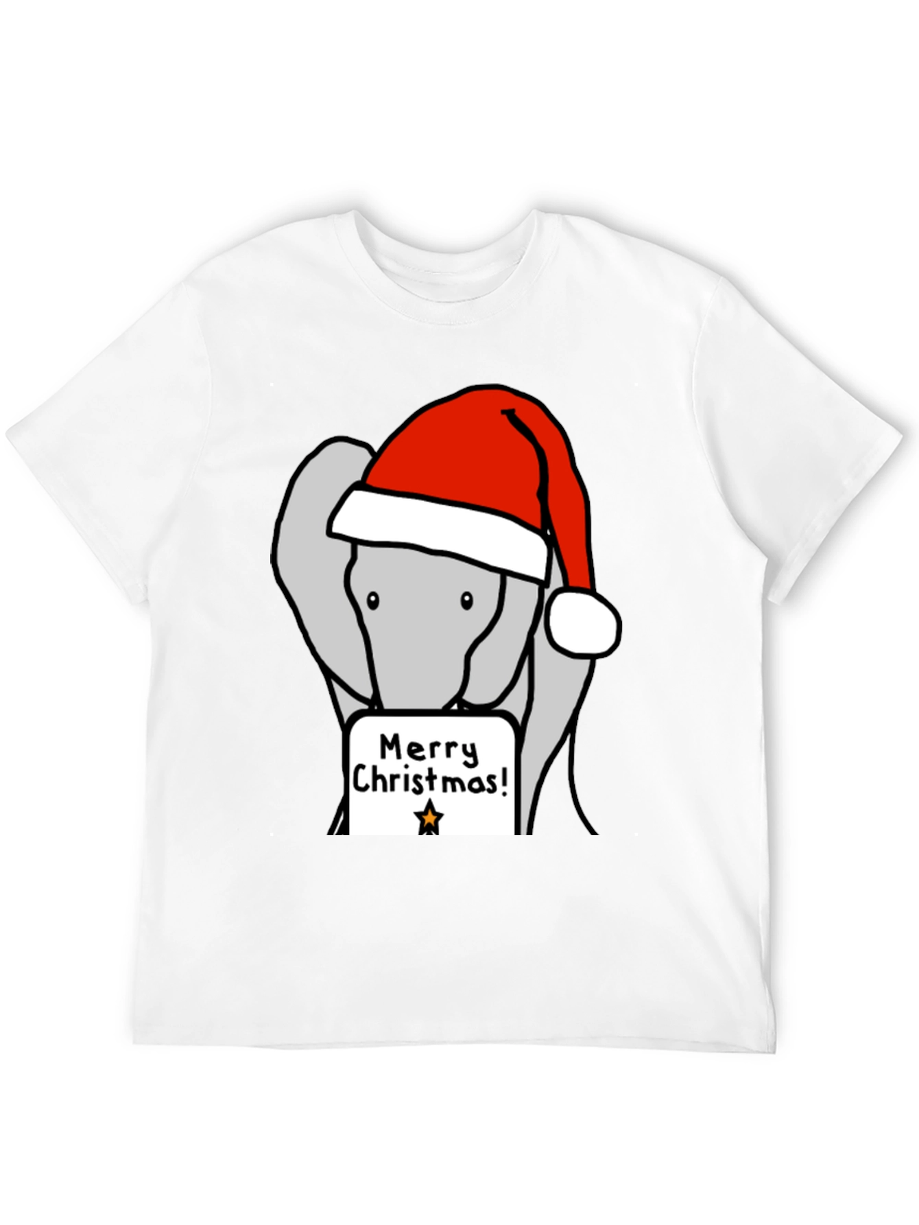 Merry Christmas Elephant Tee