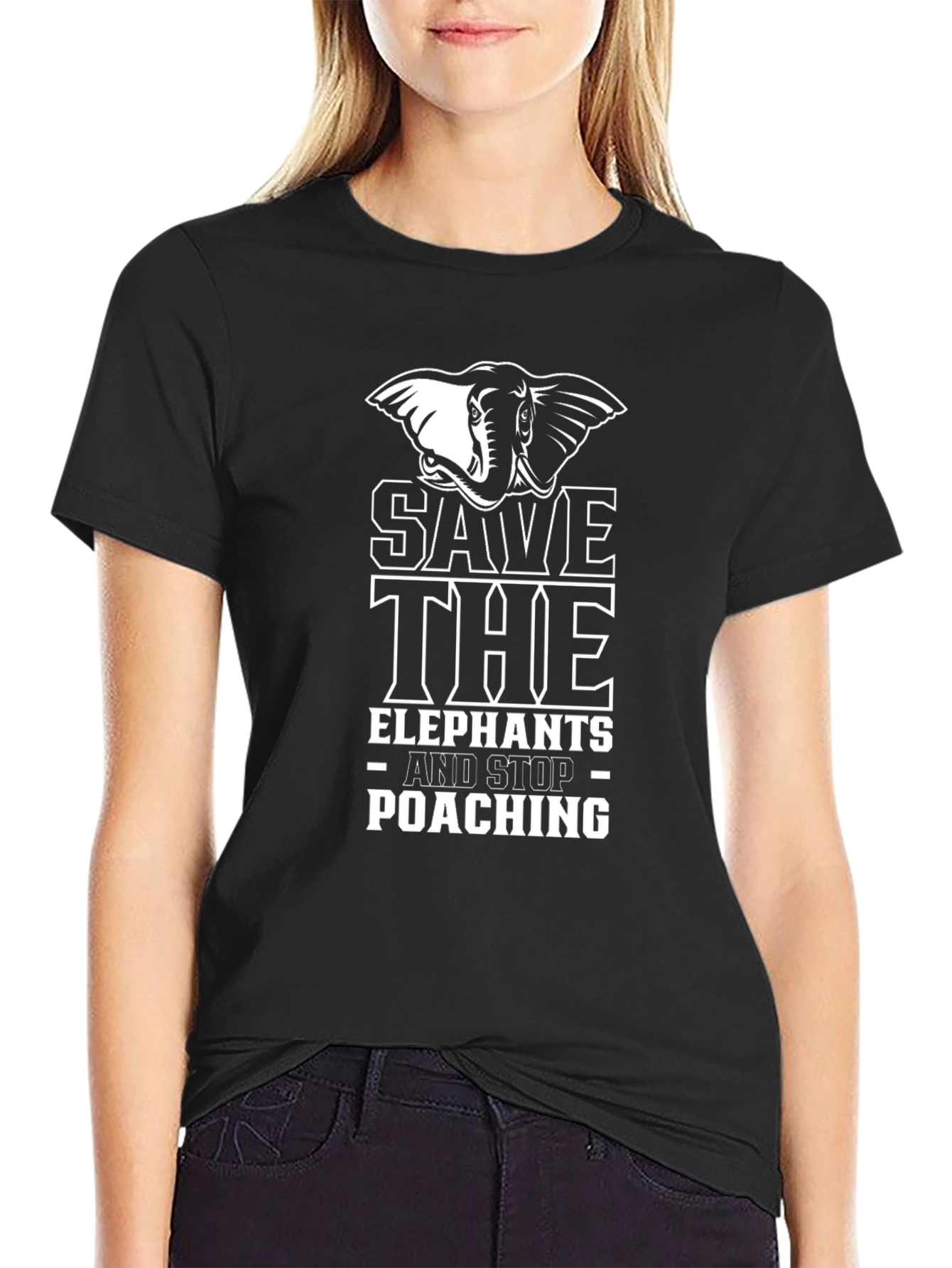 Save The Elephants Graphic T-Shirt