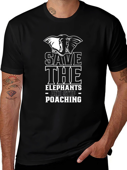 Save The Elephants Graphic T-Shirt