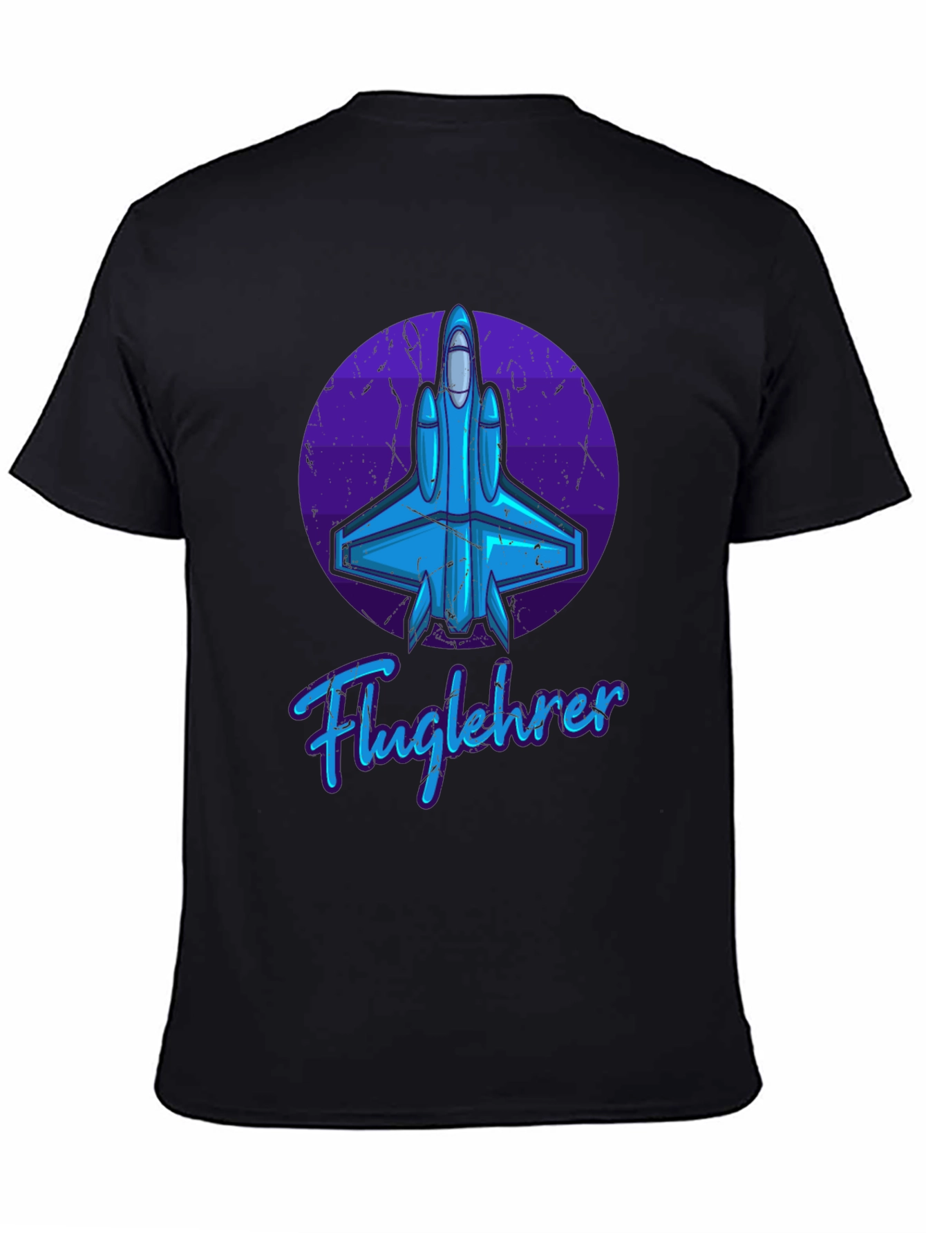 Fluglehrer Fighter Jet Graphic Tee - Black