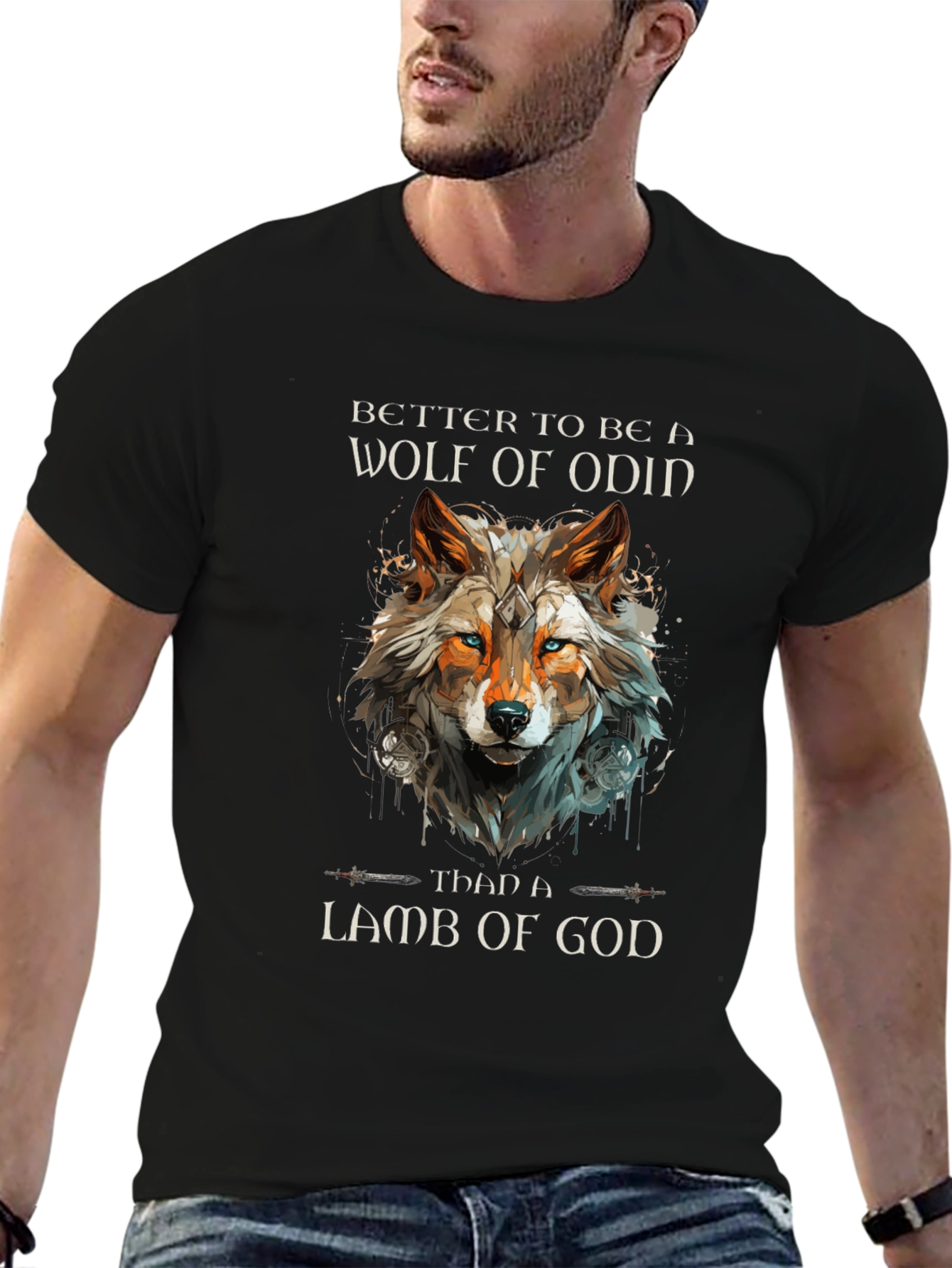 Wolf of Odin Graphic T-Shirt