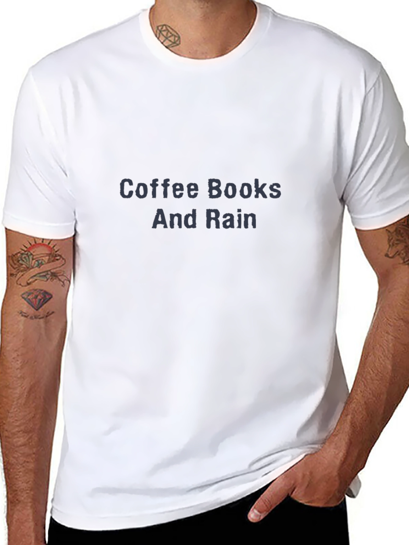 Coffee Books and Rain Graphic Tee