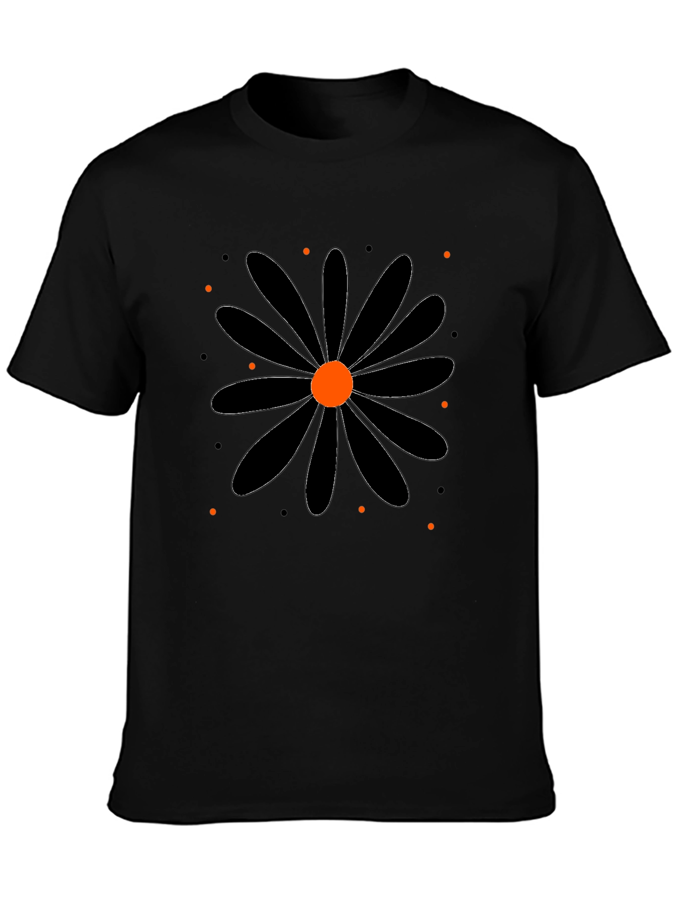 Black Daisy Graphic Tee