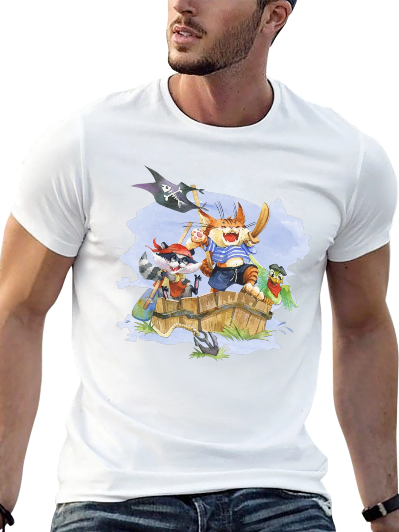 Pirate Crew T-Shirt - Cartoon Animal Design