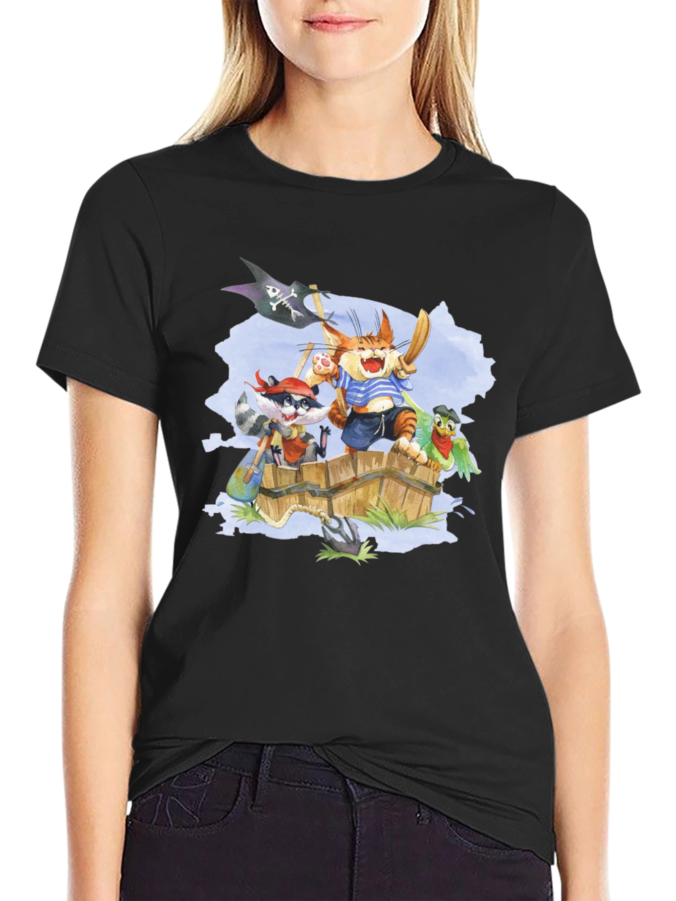 Pirate Crew T-Shirt - Cartoon Animal Design