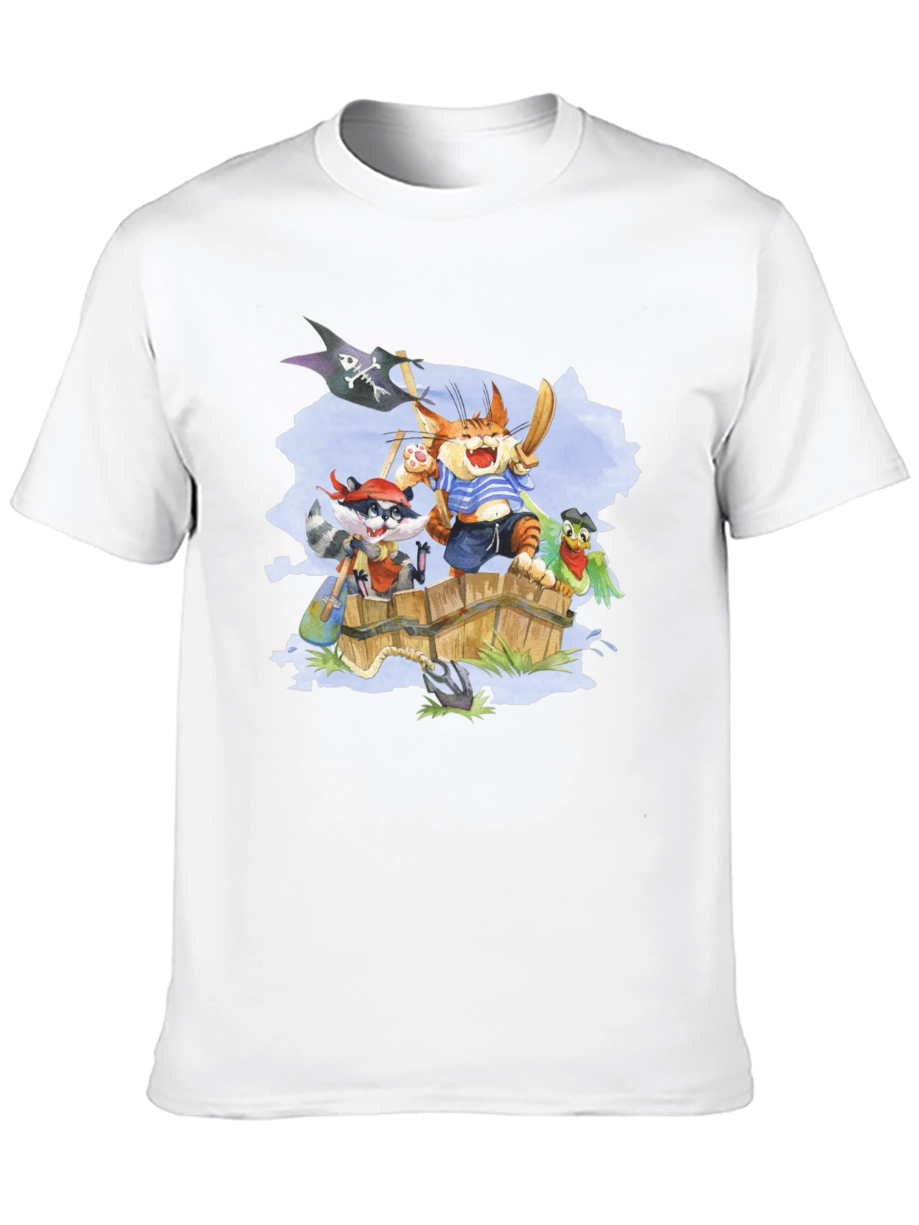 Pirate Crew T-Shirt - Cartoon Animal Design