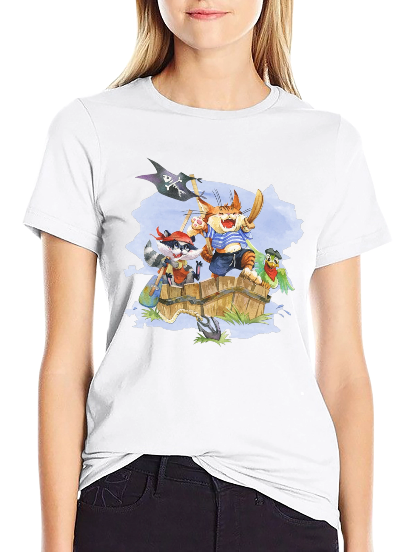 Pirate Crew T-Shirt - Cartoon Animal Design