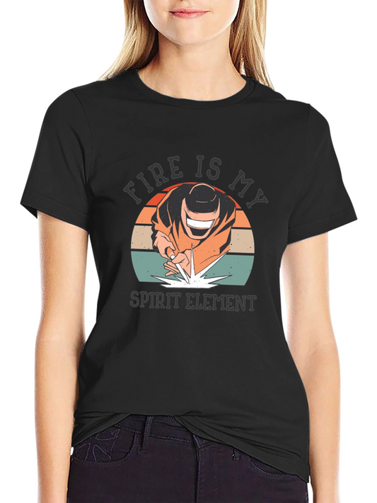 Fire Is My Spirit Element Graphic Tee