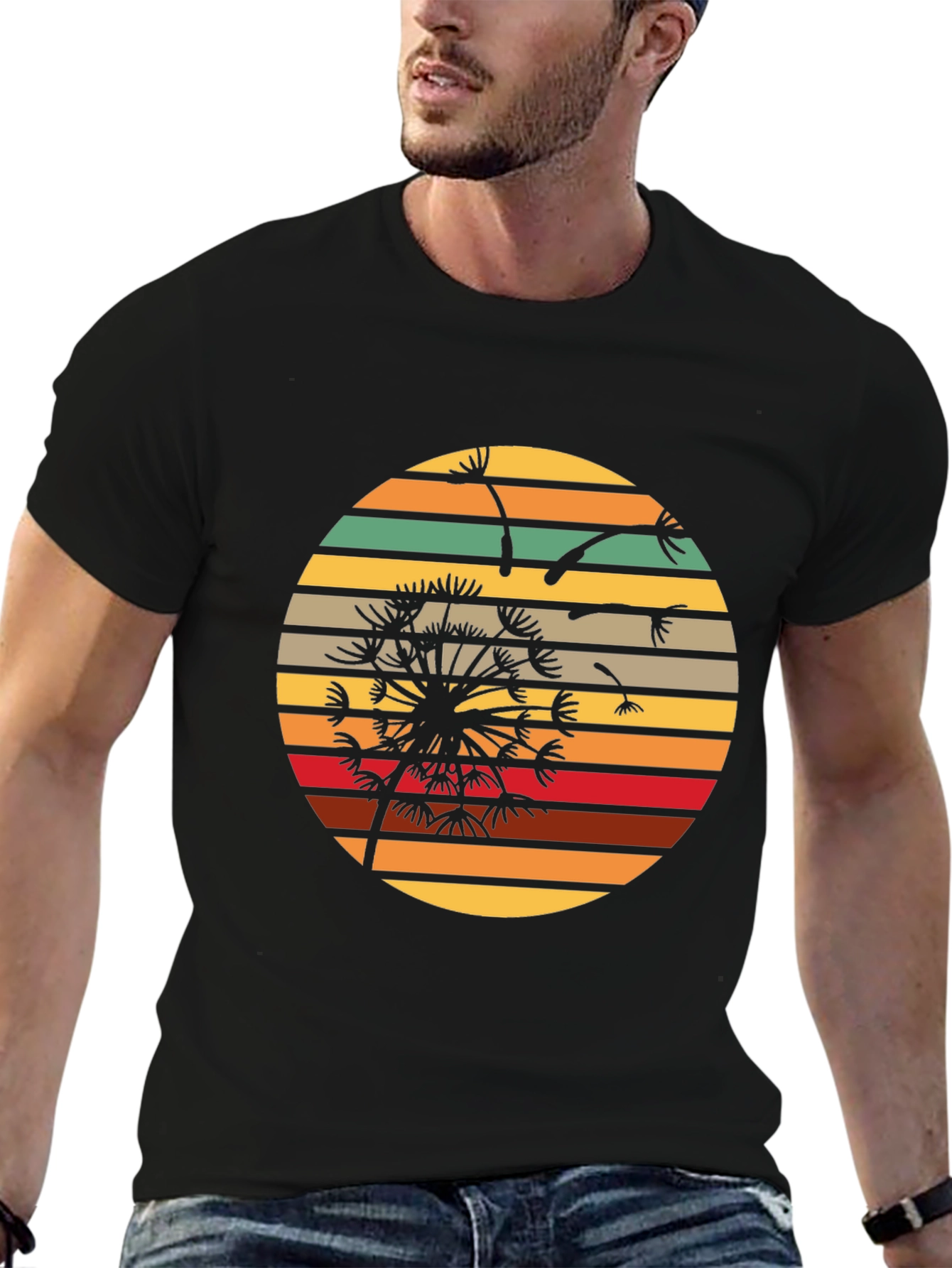 Retro Dandelion Graphic Tee - Comfort Fit