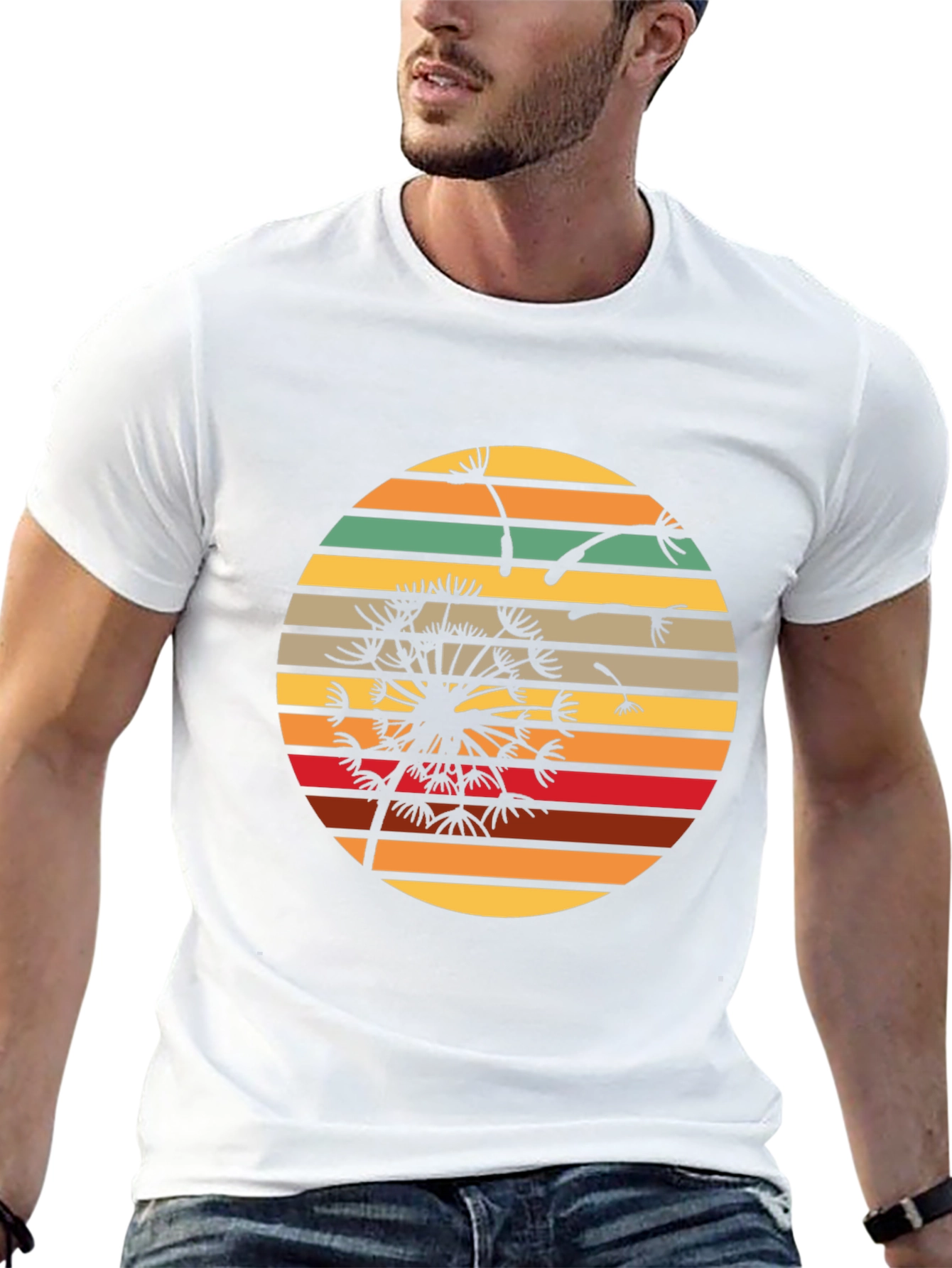 Retro Dandelion Graphic Tee - Comfort Fit