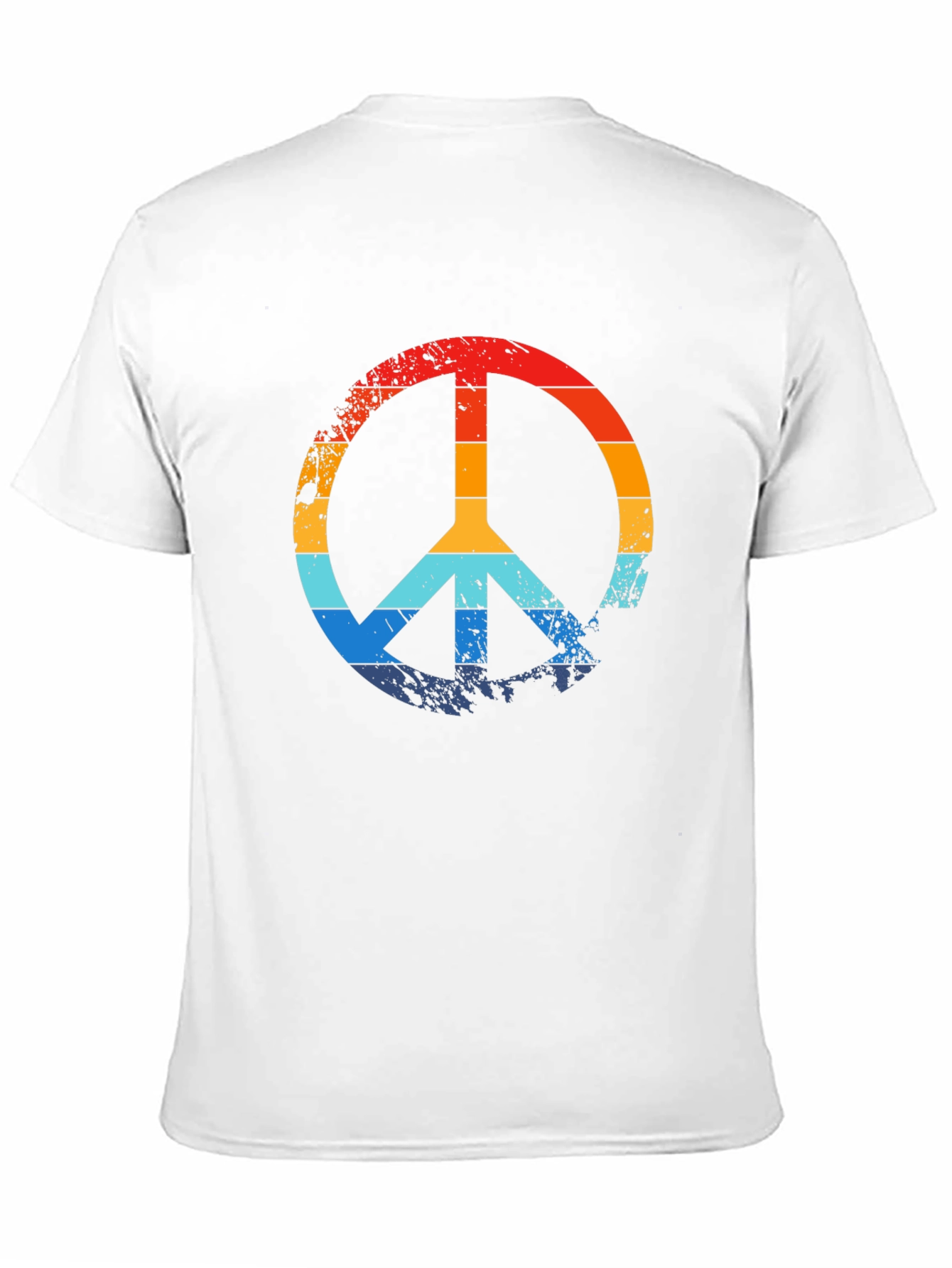 Retro Peace Sign Black Graphic T-Shirt