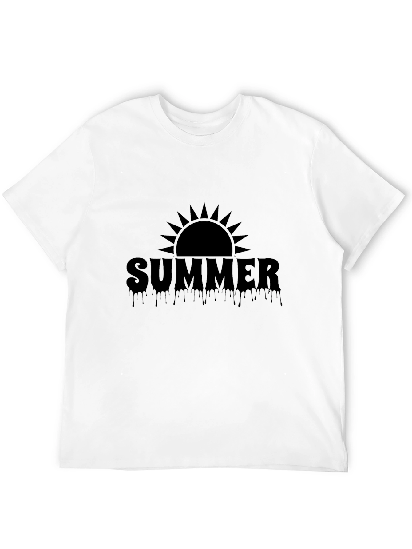 Summer Sun Drip Graphic Tee - Cool Style