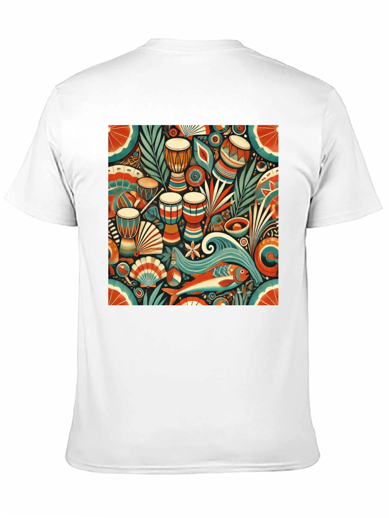 African Rhythm Graphic Tee - Unique Design