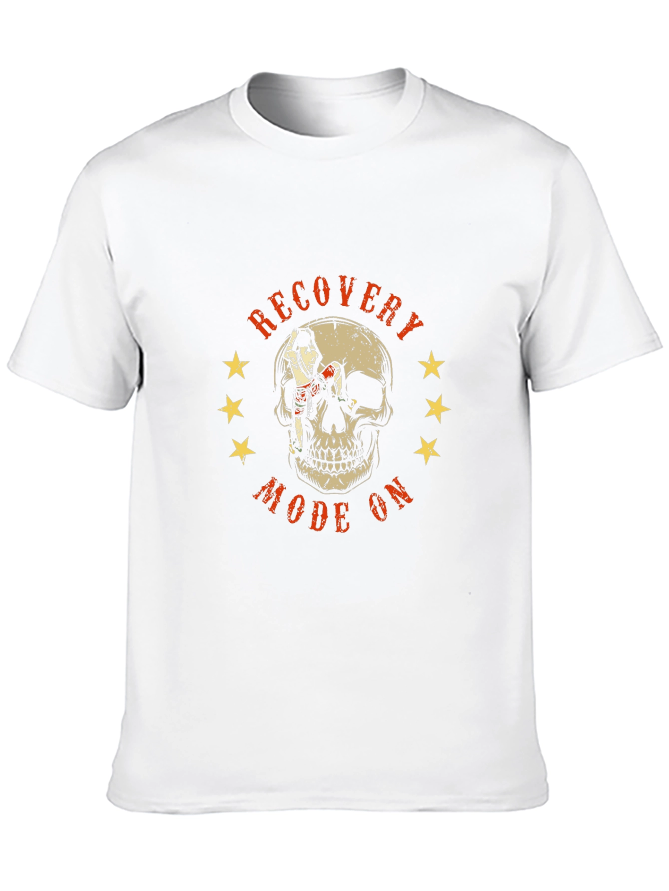 Recovery Mode On Skull Graphic T-Shirt
