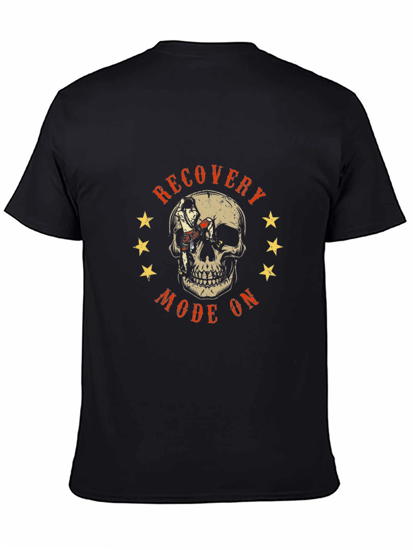 Recovery Mode On Skull Graphic T-Shirt