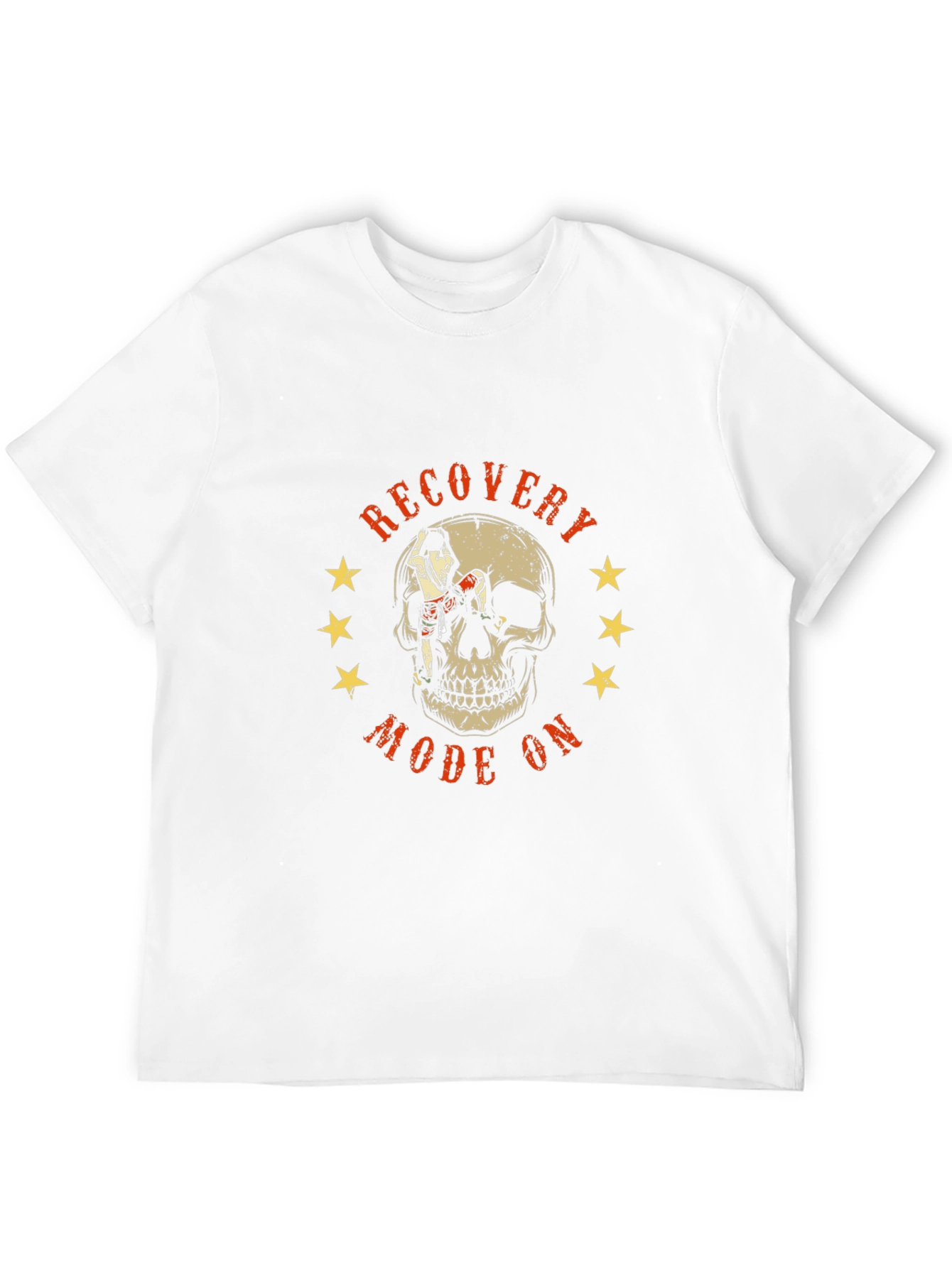 Recovery Mode On Skull Graphic T-Shirt
