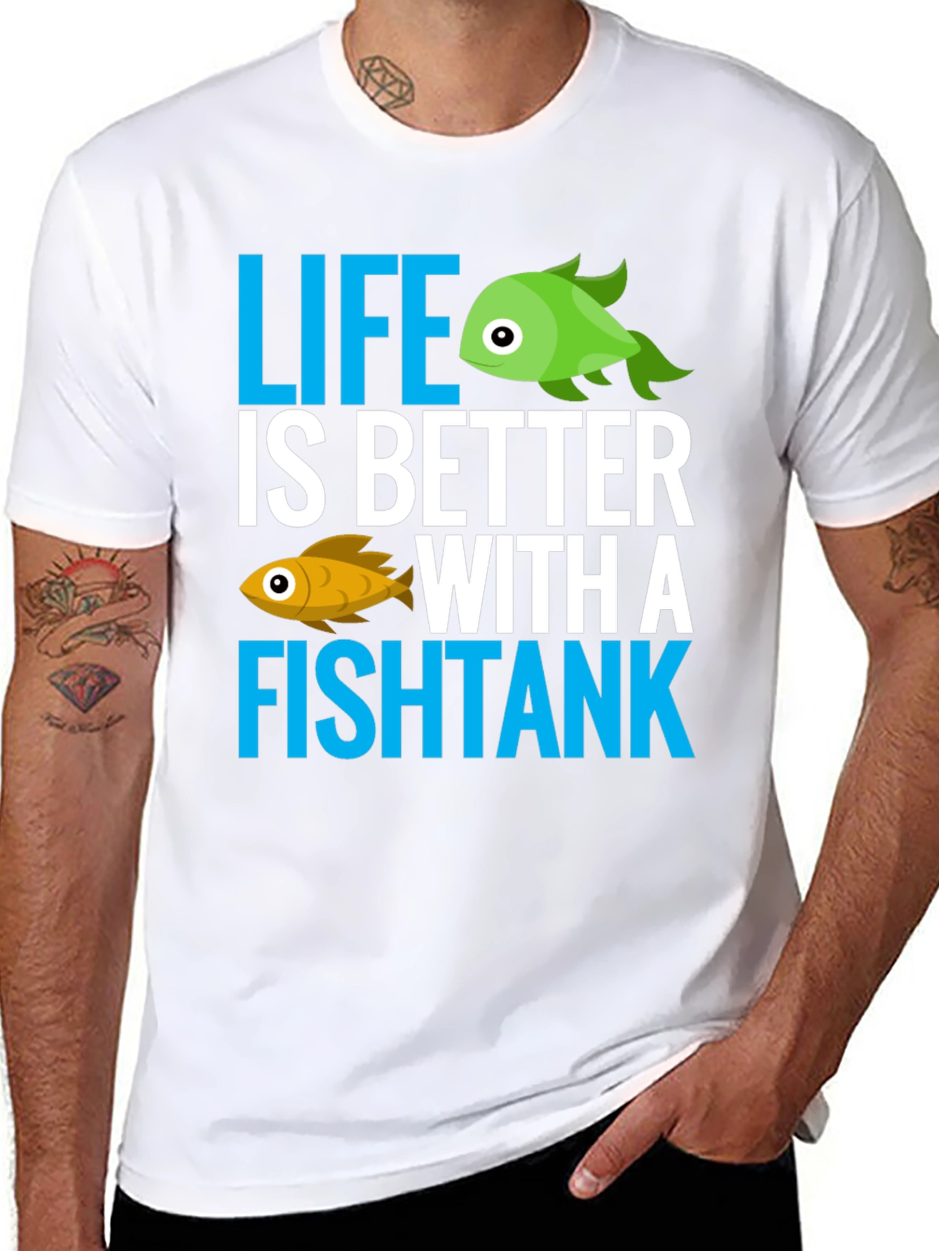 Life is Better with a Fishtank Graphic T-Shirt