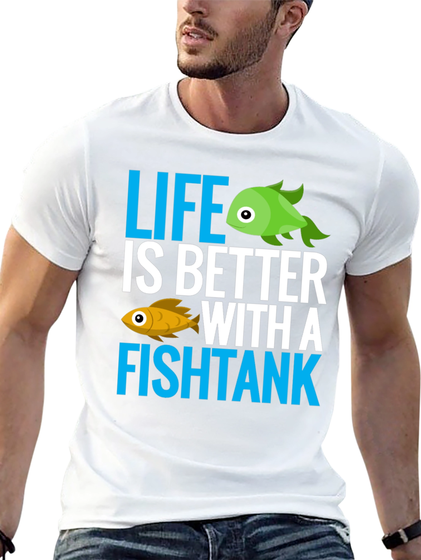 Life is Better with a Fishtank Graphic T-Shirt