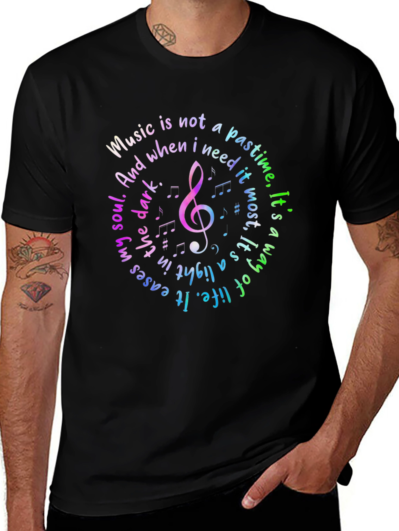 Music is Not a Pastime Graphic Tee