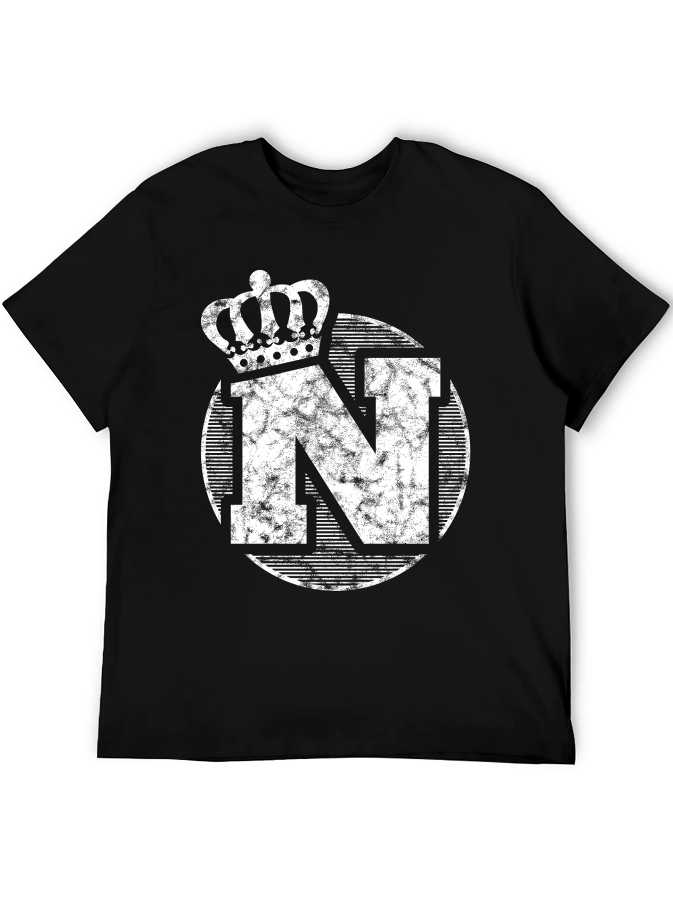 Crown N Graphic Black T-Shirt