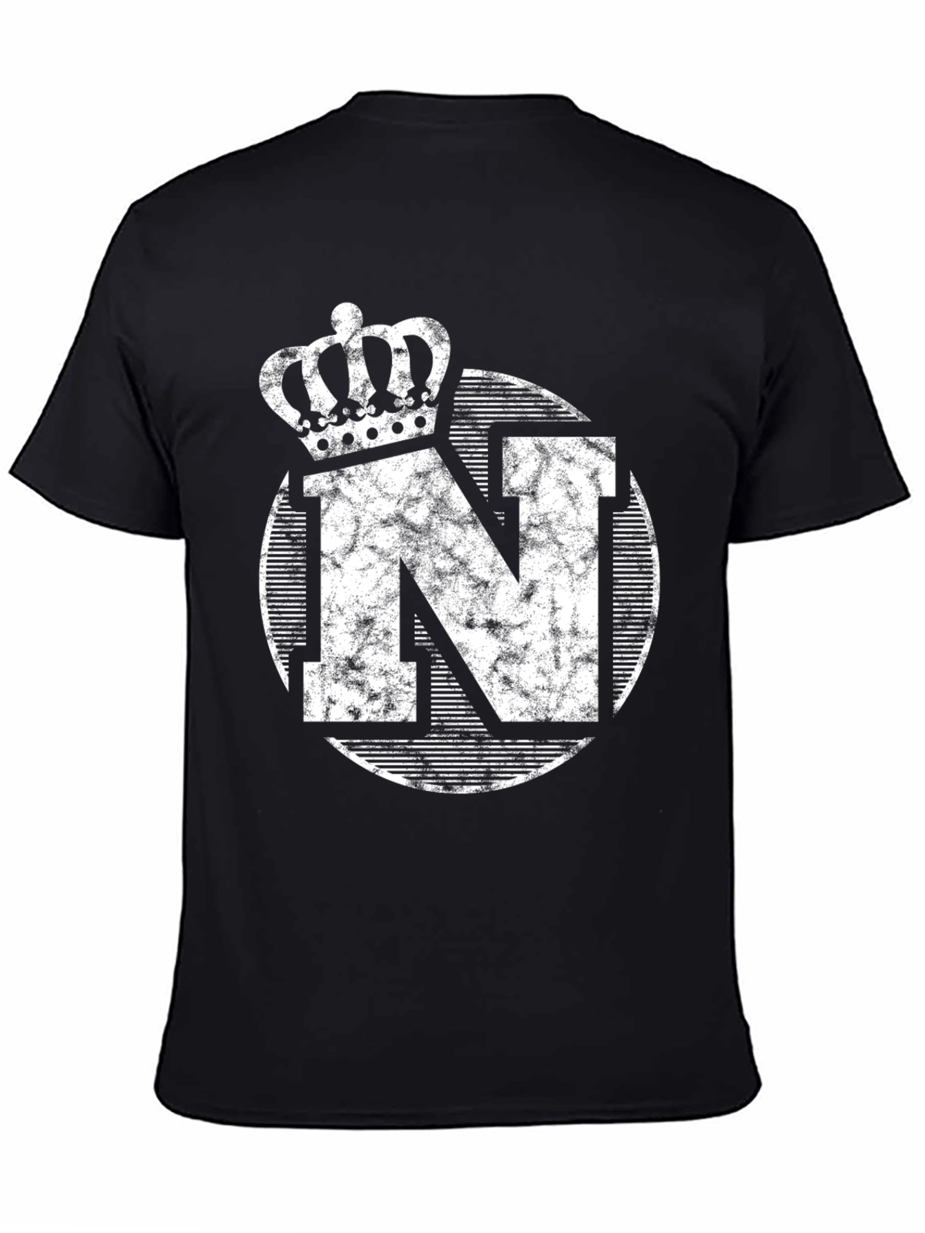 Crown N Graphic Black T-Shirt
