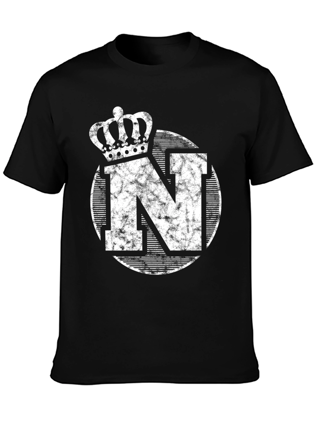 Crown N Graphic Black T-Shirt