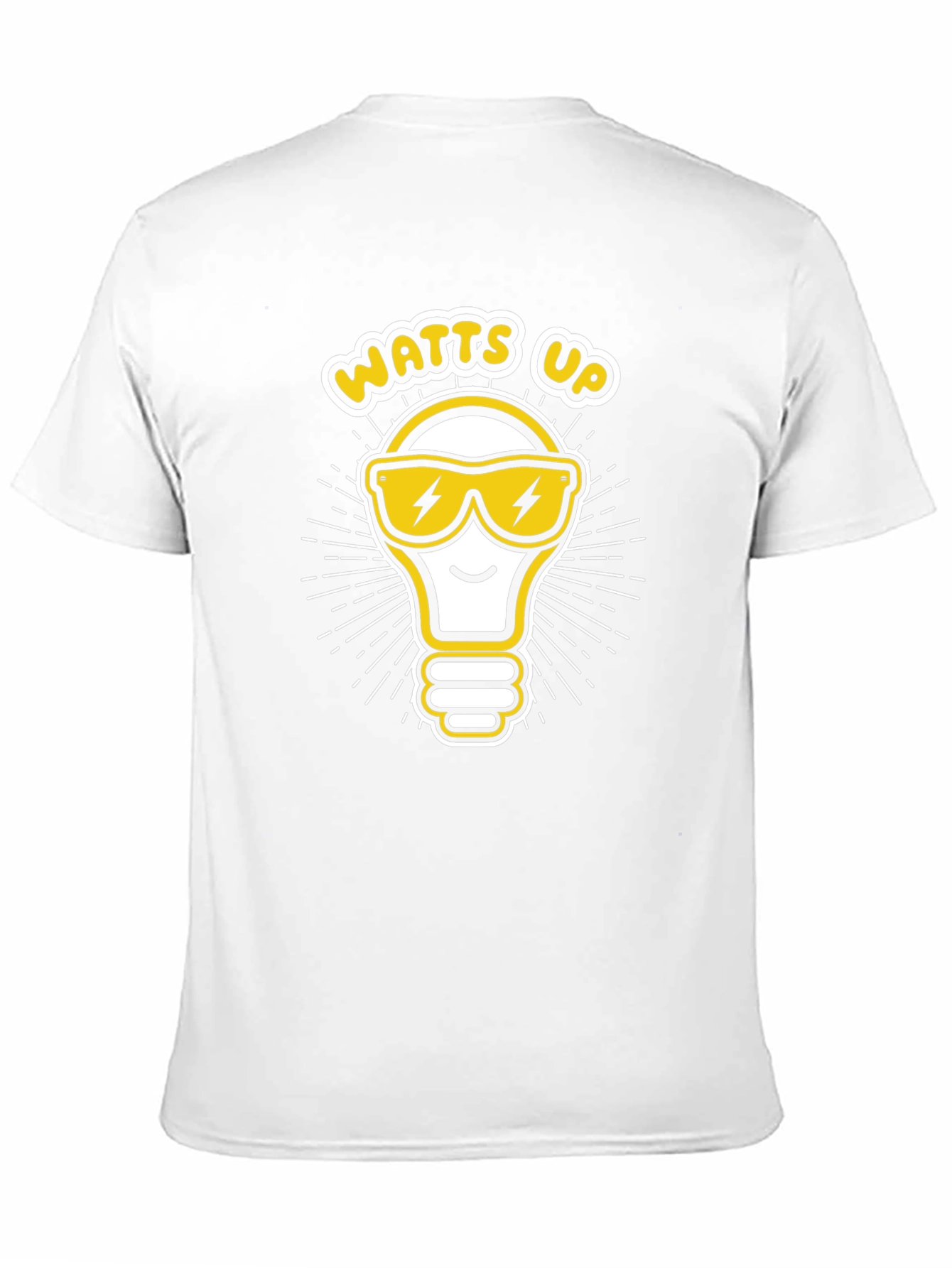Watts Up Light Bulb Graphic T-Shirt