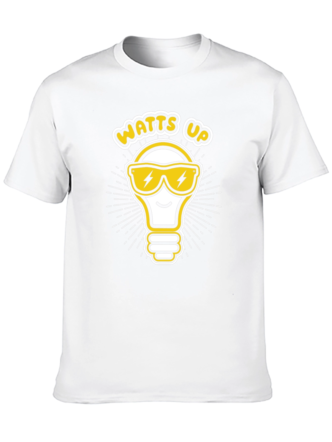 Watts Up Light Bulb Graphic T-Shirt
