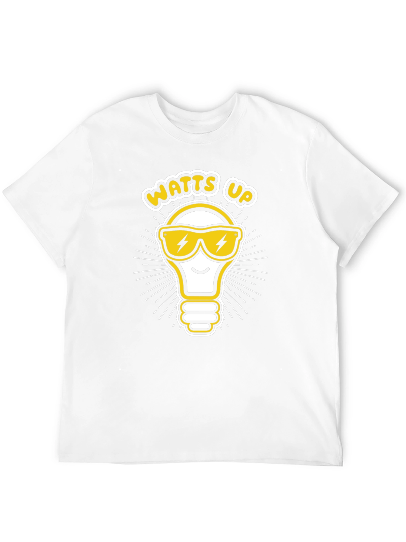 Watts Up Light Bulb Graphic T-Shirt