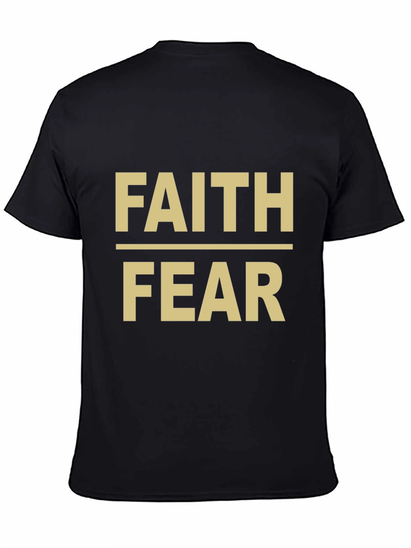 Faith Over Fear Graphic Tee - Black