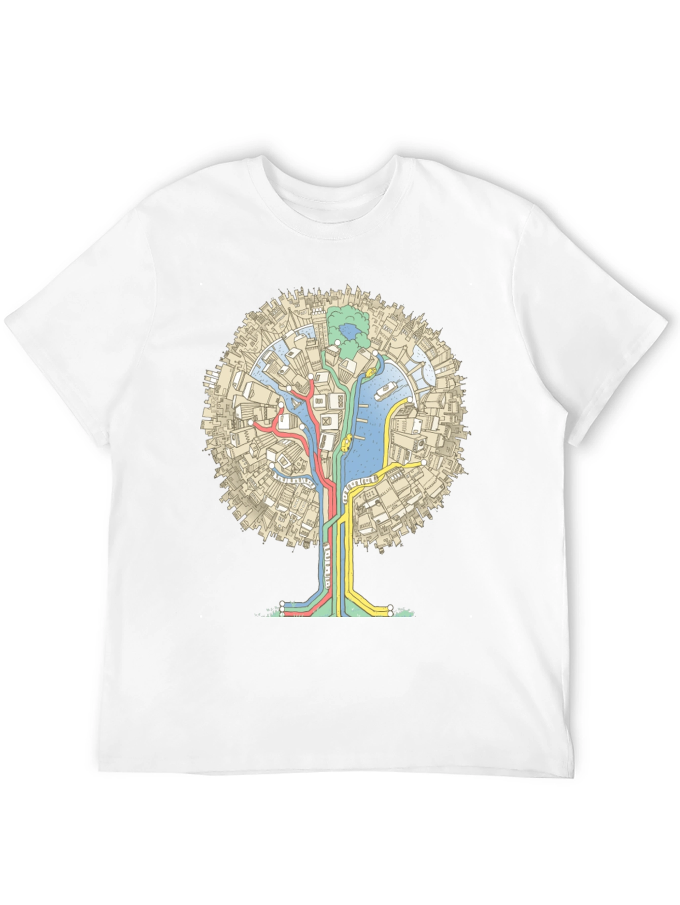 Urban Tree Graphic Tee - Black