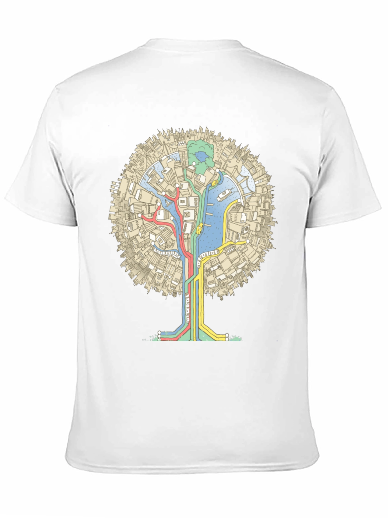 Urban Tree Graphic Tee - Black