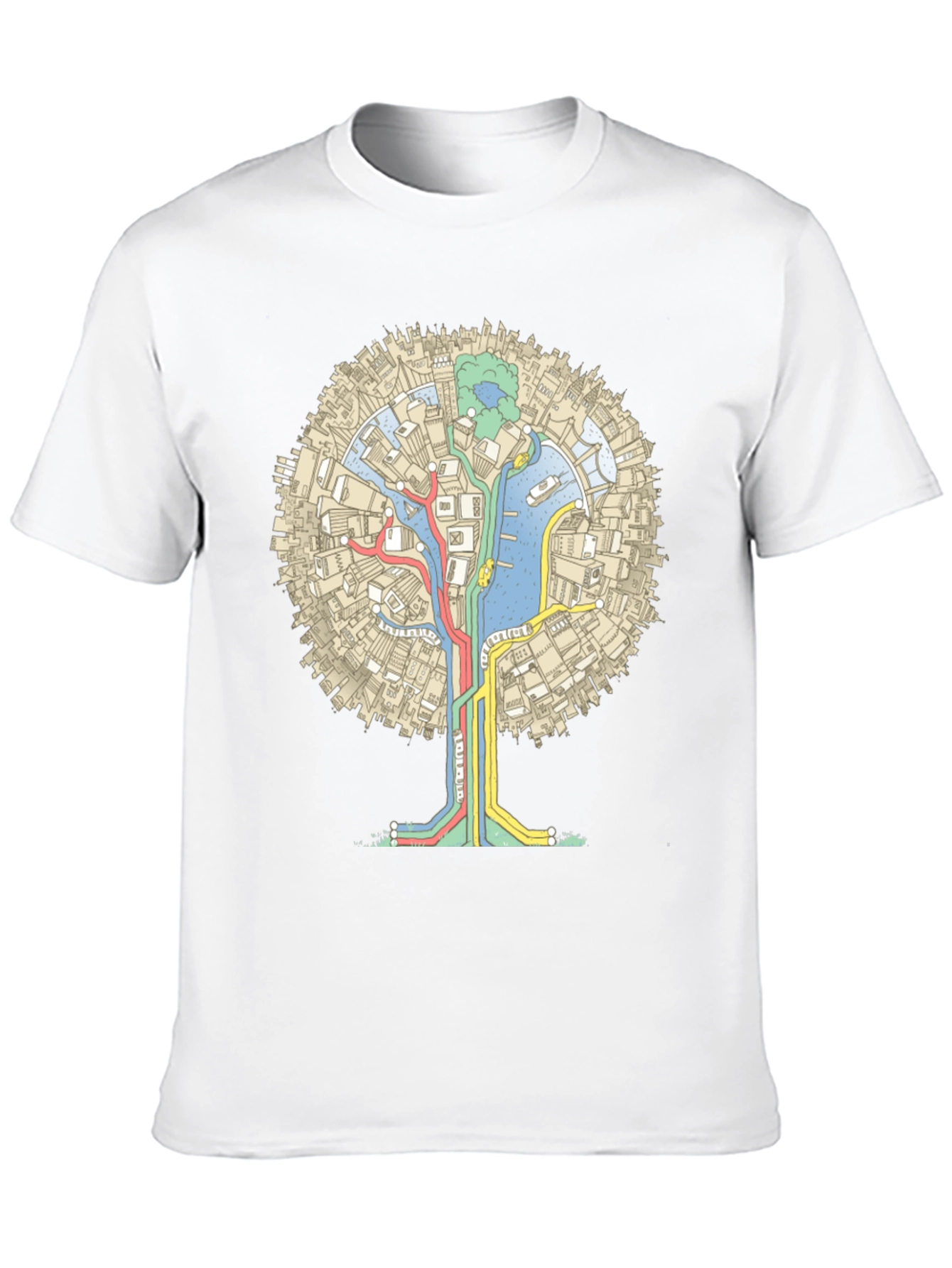 Urban Tree Graphic Tee - Black