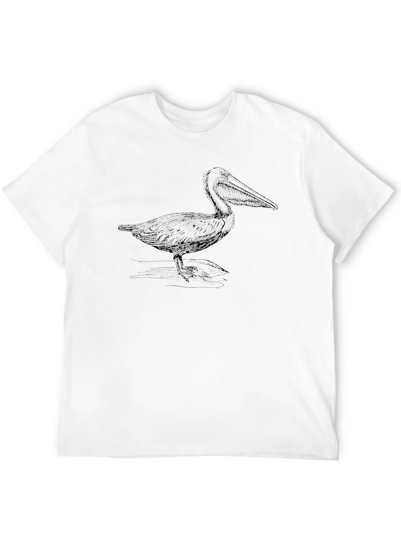 Pelican Graphic Tee - Black Cotton Casual T-Shirt