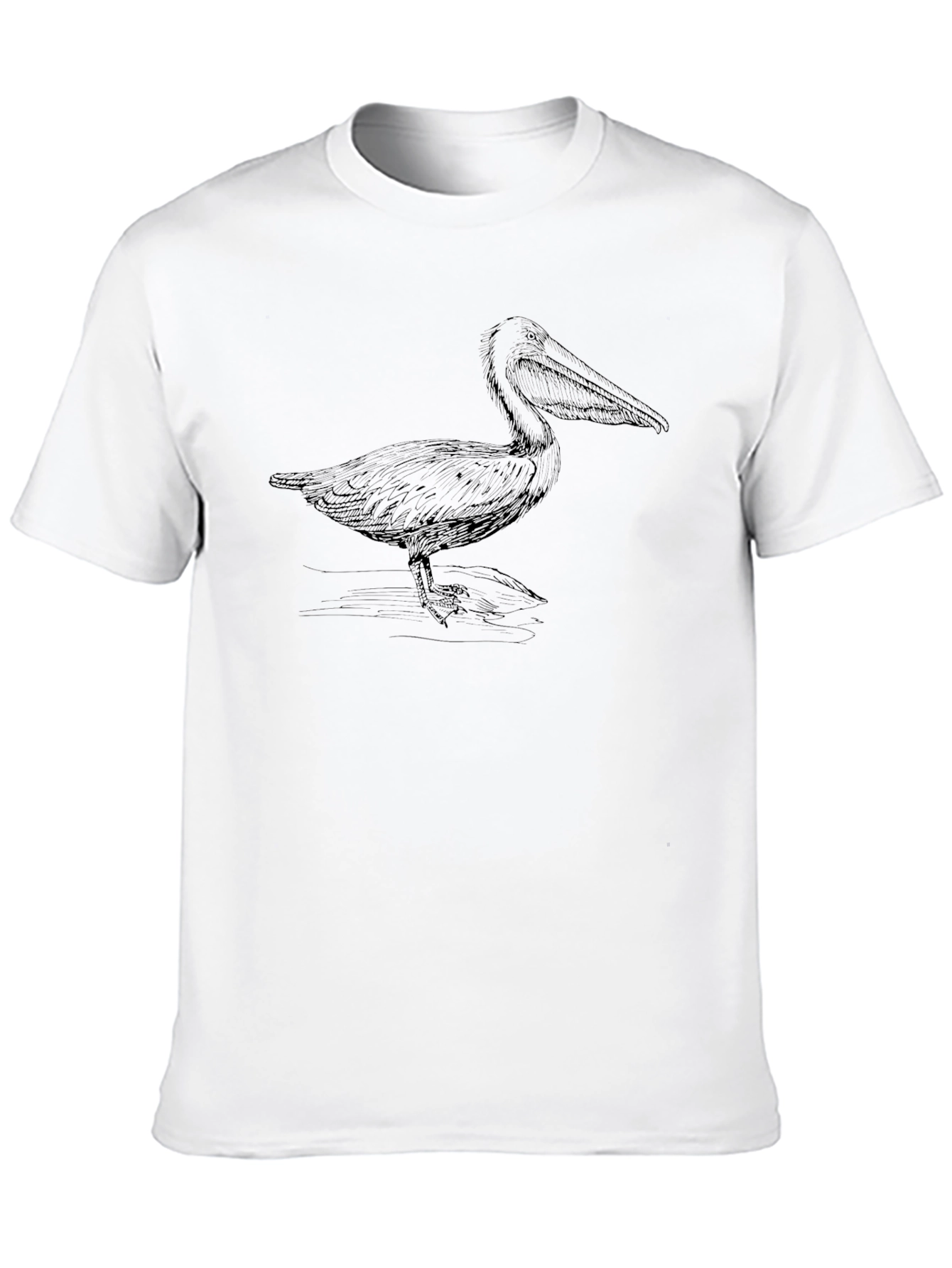 Pelican Graphic Tee - Black Cotton Casual T-Shirt