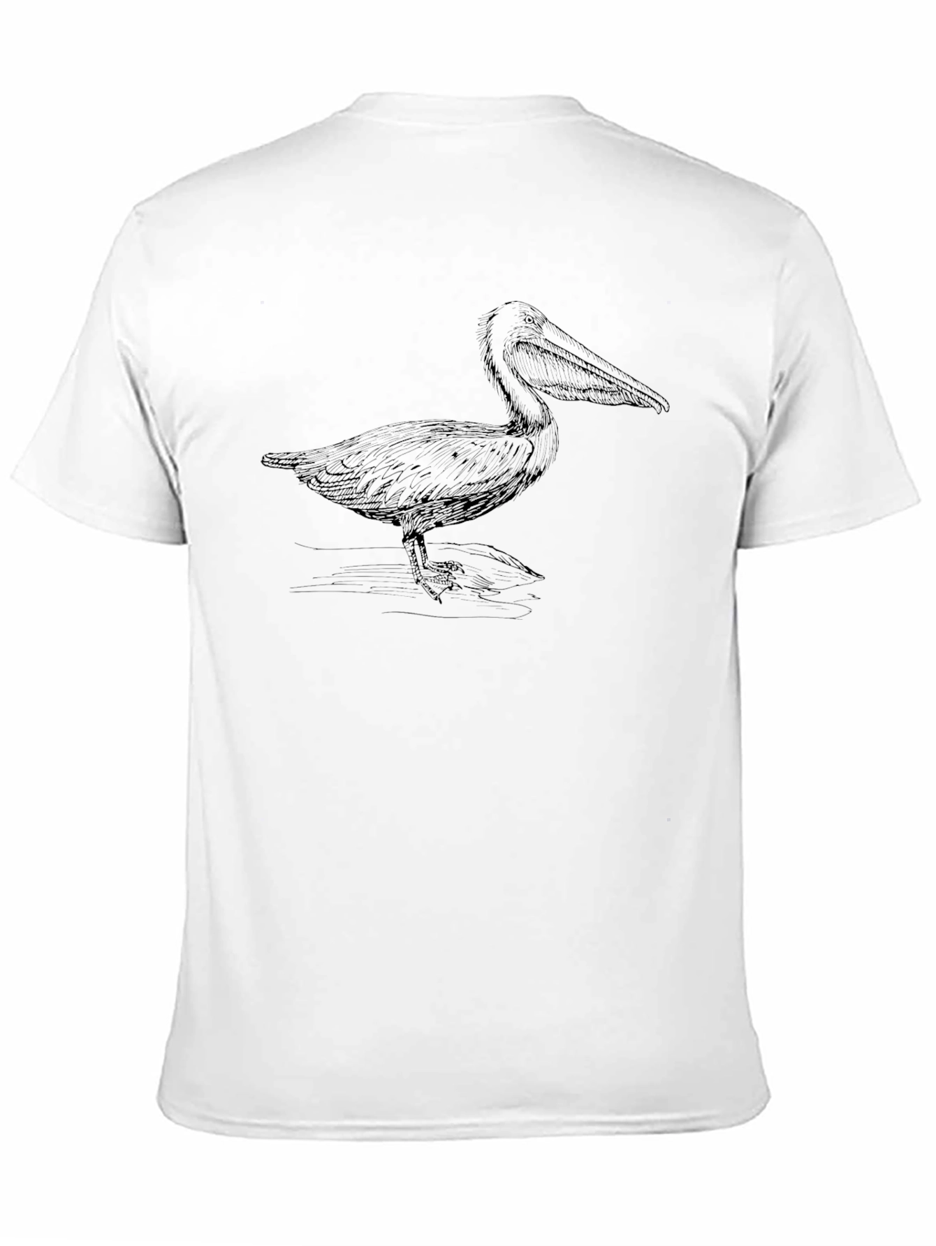 Pelican Graphic Tee - Black Cotton Casual T-Shirt