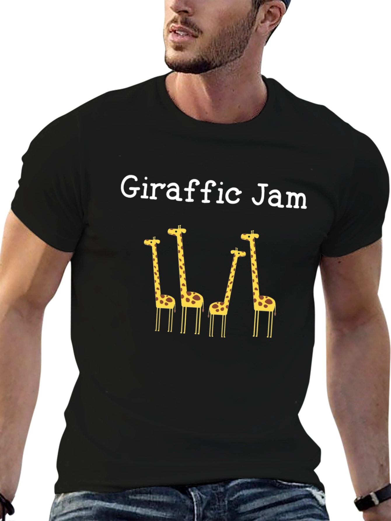 Giraffric Jam Black T-Shirt