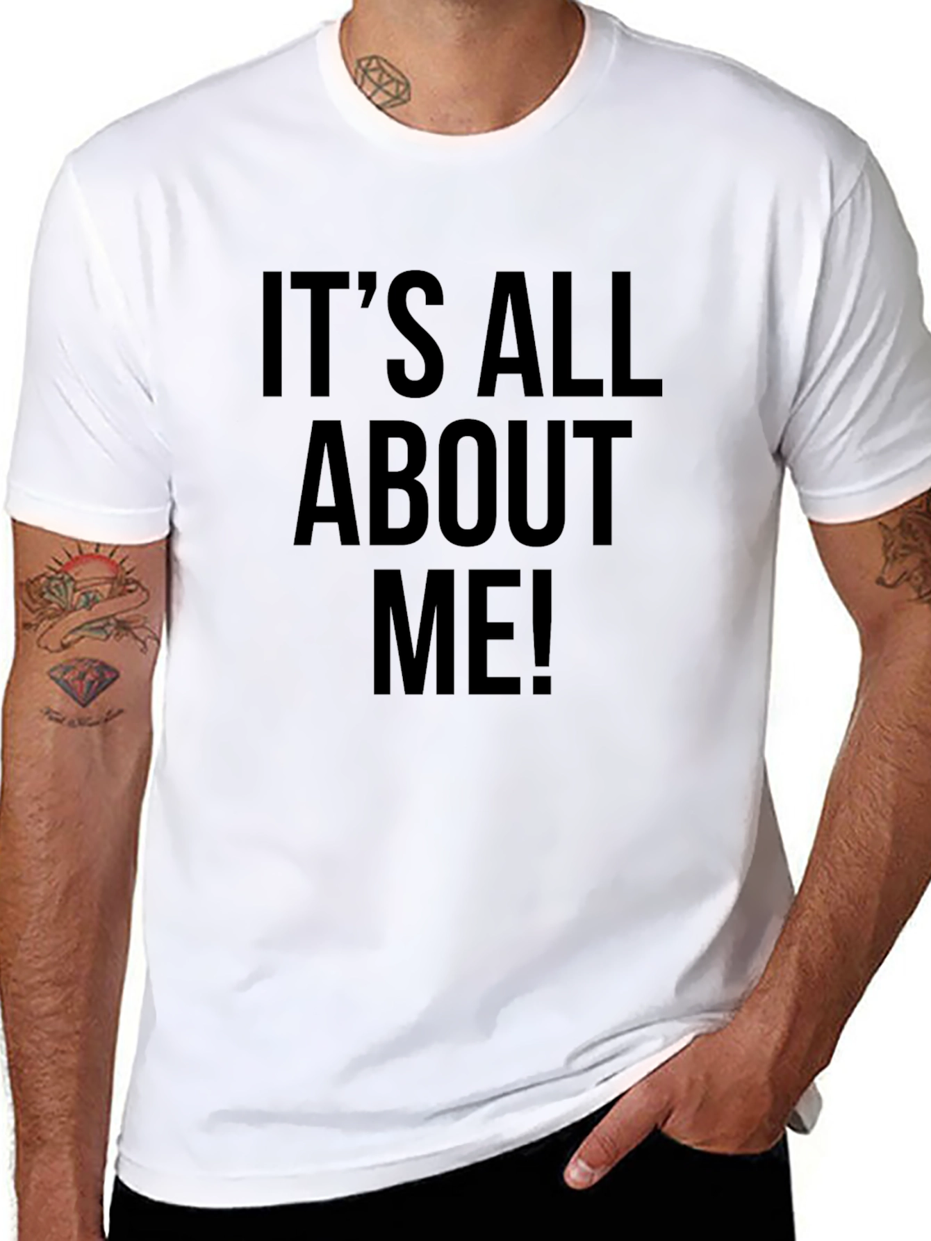 Its All About Me Black T-Shirt