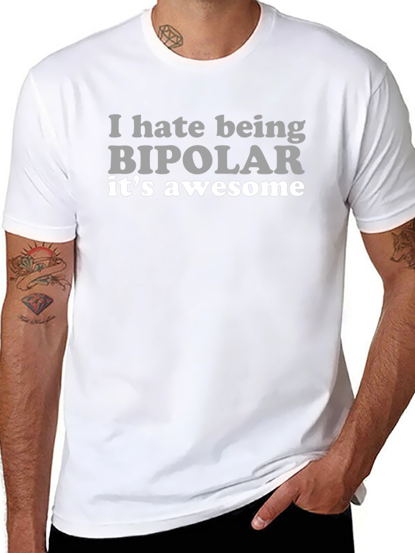 I Hate Being Bipolar Graphic T-Shirt