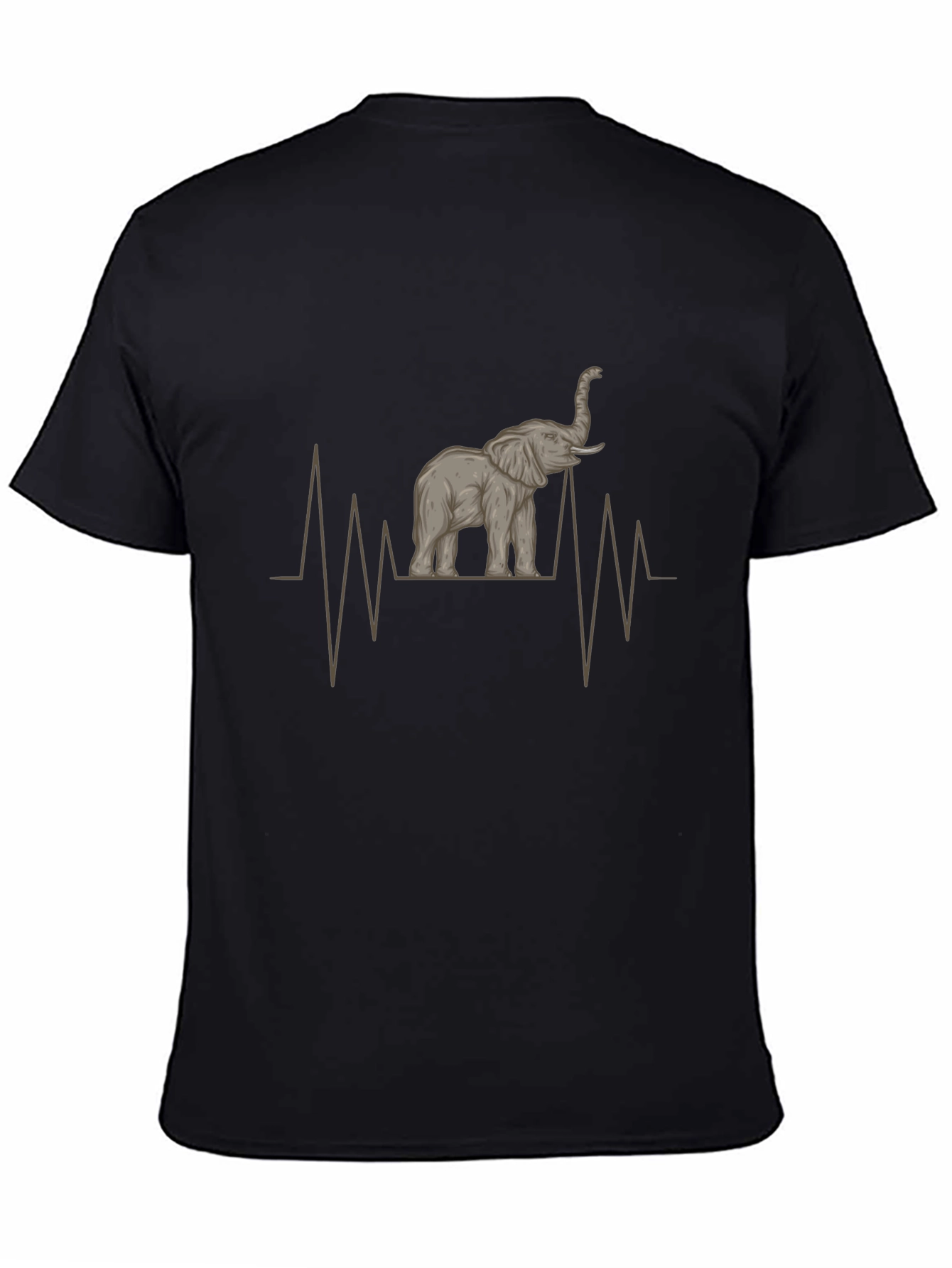 Elephant Heartbeat Graphic Tee - Stylish Mens Shirt