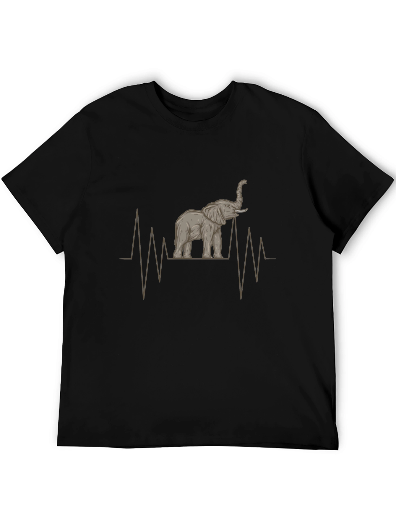 Elephant Heartbeat Graphic Tee - Stylish Mens Shirt