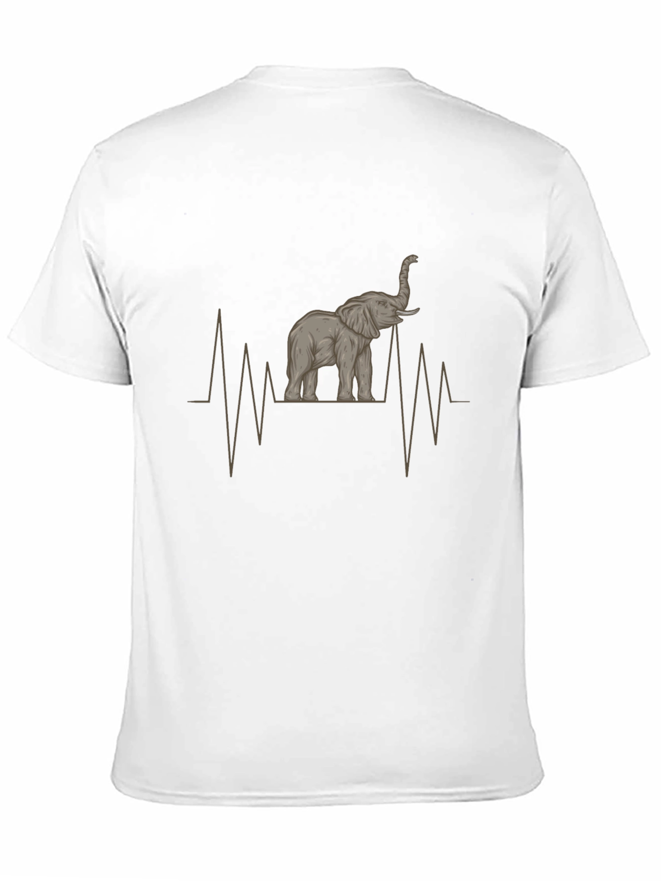 Elephant Heartbeat Graphic Tee - Stylish Mens Shirt