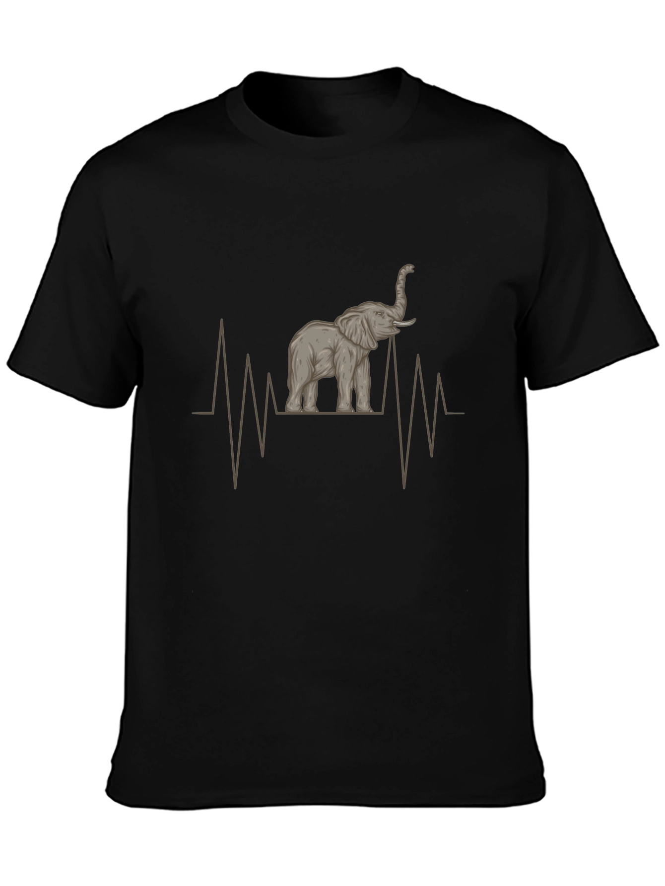 Elephant Heartbeat Graphic Tee - Stylish Mens Shirt