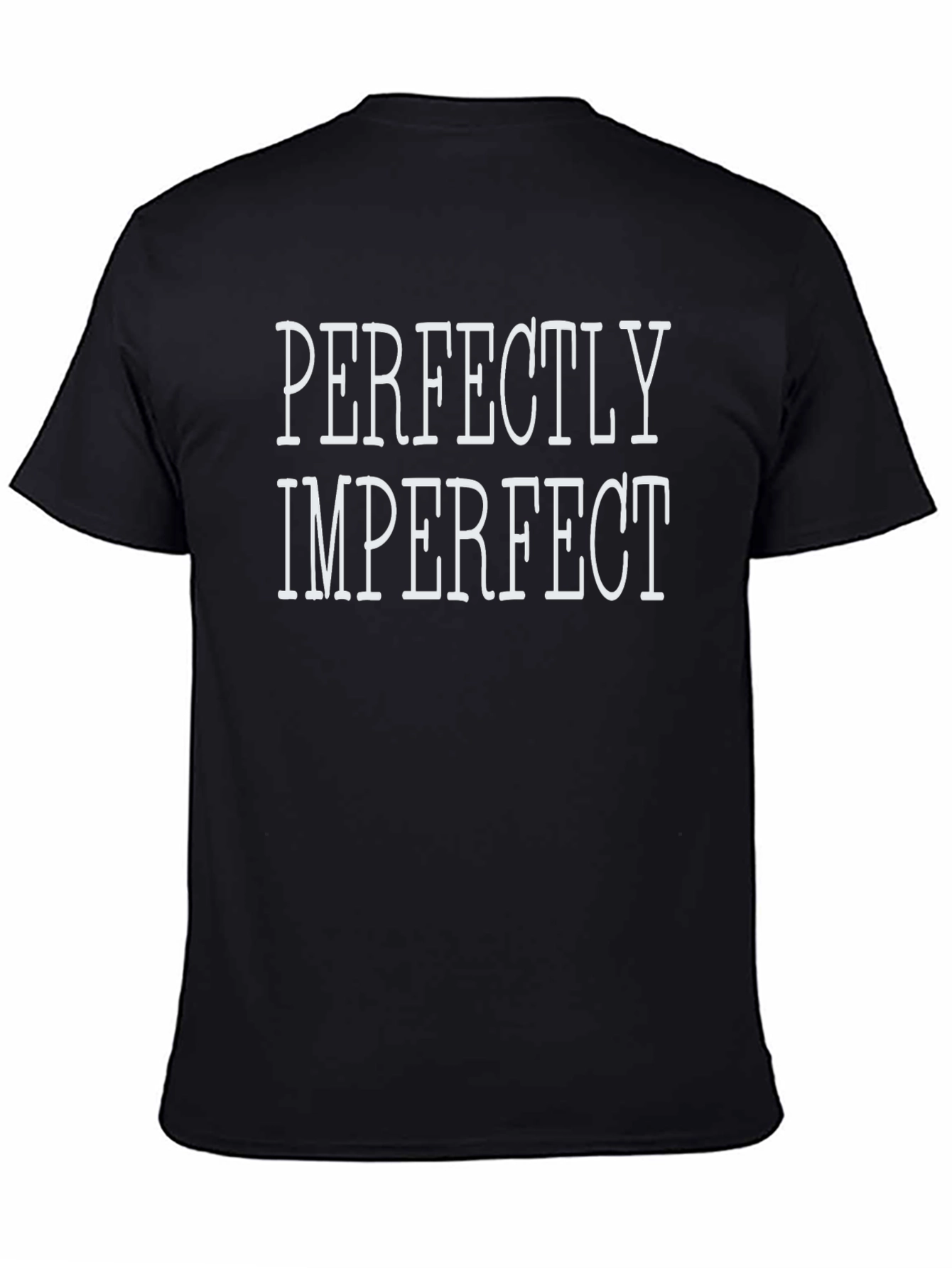 Perfectly Imperfect Graphic Tee - Black