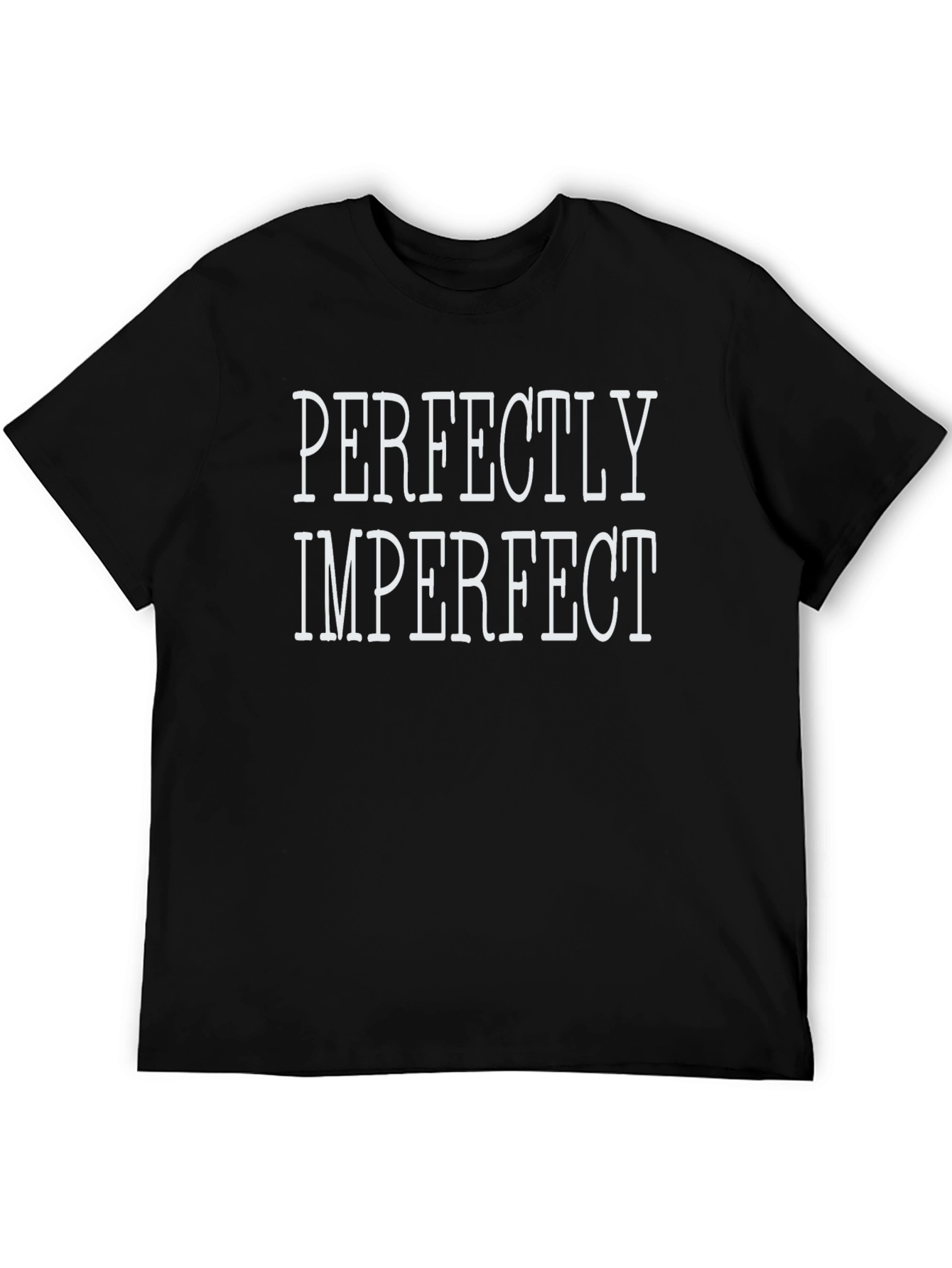 Perfectly Imperfect Graphic Tee - Black